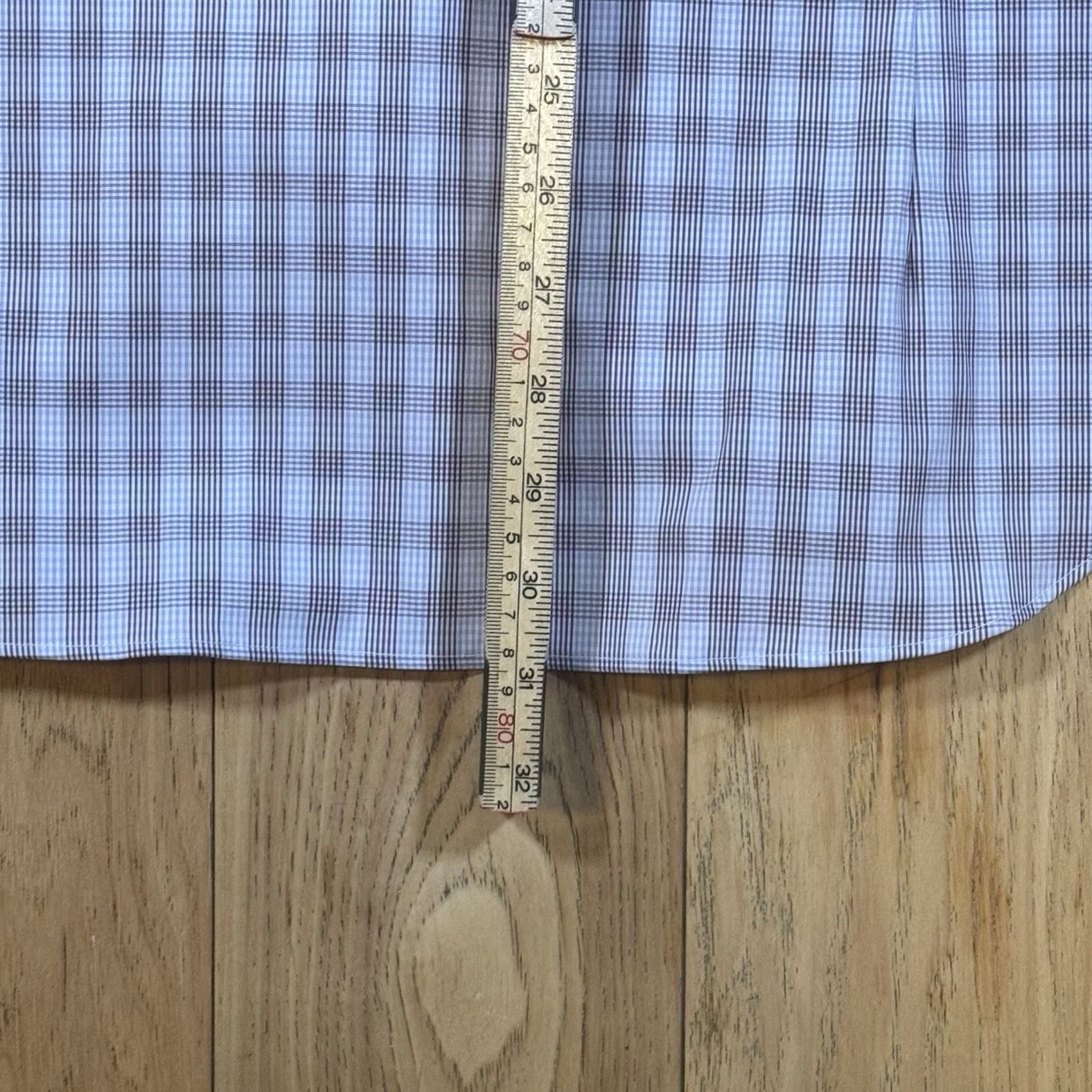 Vintage Bonobos Shirt Mens 15.5 33 Stretch Slim Fit Long Sleeve Blue Plaid Button-Up Size US L / EU 52-54 / 3 - 7 Thumbnail
