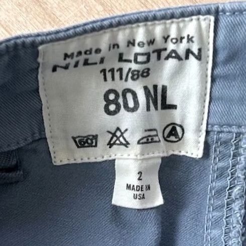 Nili Lotan Nili Lotan Cropped Womens 2 Blue Military Pant ISA Made Women Size 26" / US 2 / IT 38 - 5 Thumbnail