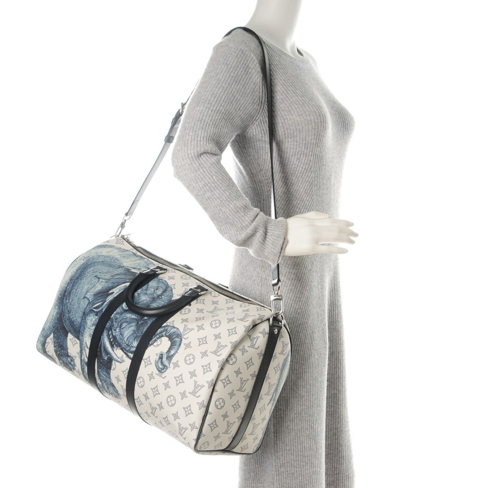 Louis Vuitton Louis Vuitton Keepall Bandouliere Elephant Travel Bag Size ONE SIZE - 3 Thumbnail
