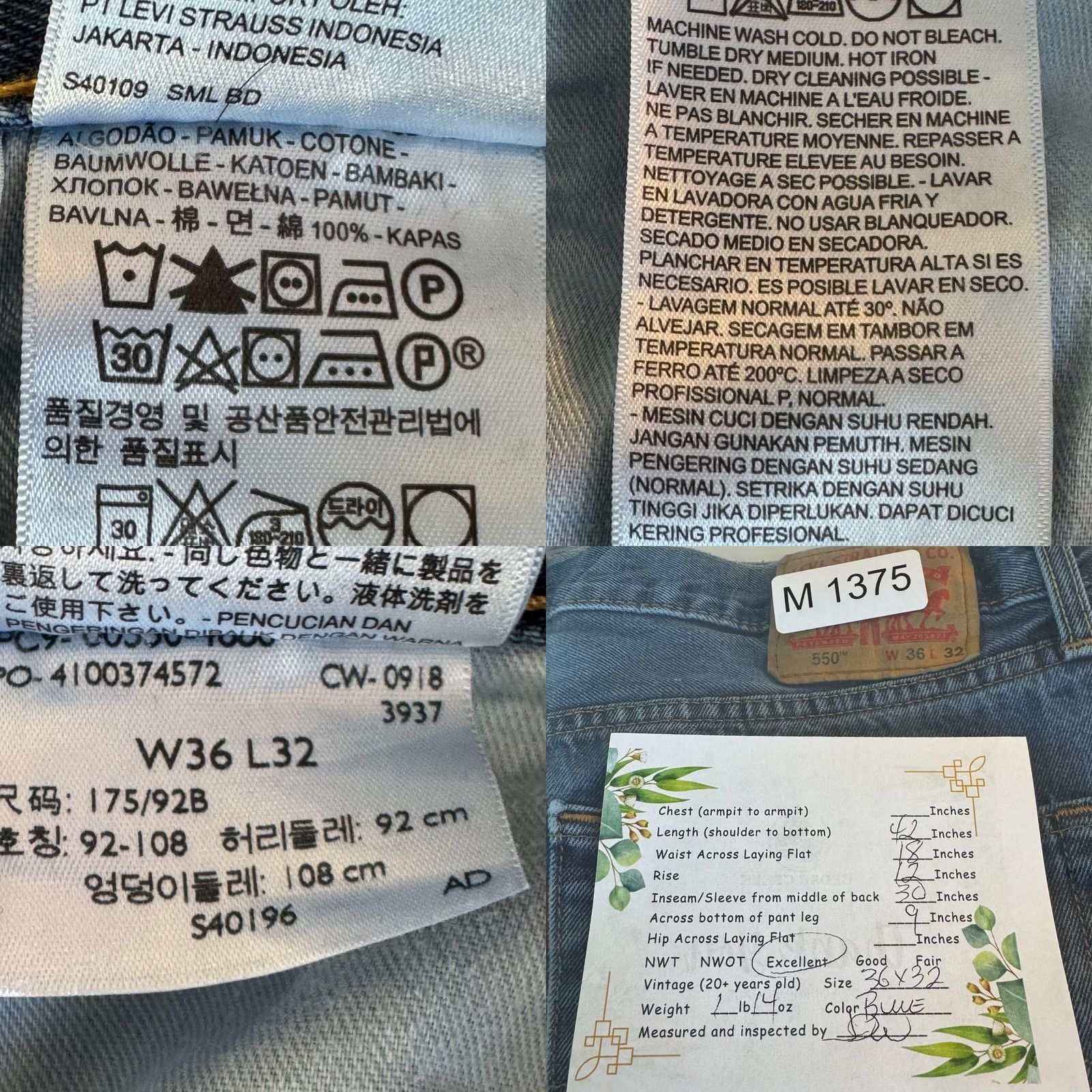Levi's Item Specifications: Closure: Lace, Zip, Pull-On Size US 36 / EU 52 - 9 Thumbnail