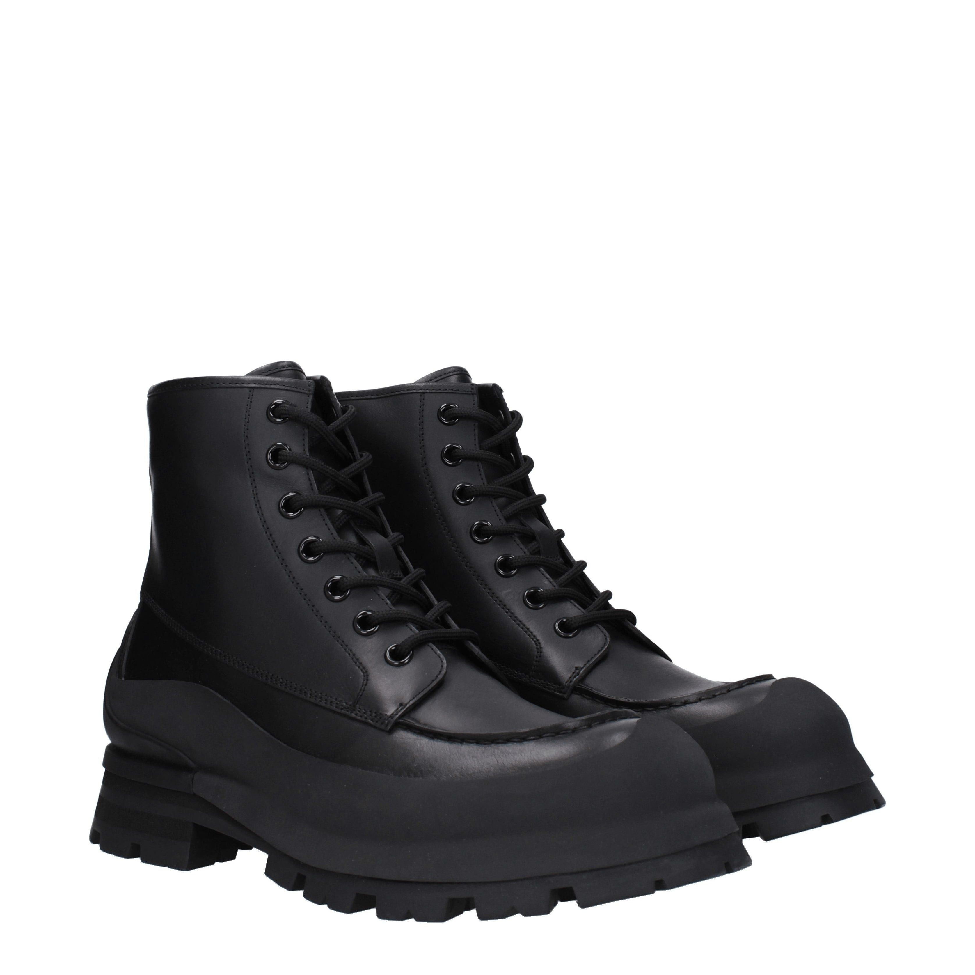 Alexander McQueen Ankle Boots in Leather Size US 10.5 / EU 43-44 - 1 Thumbnail