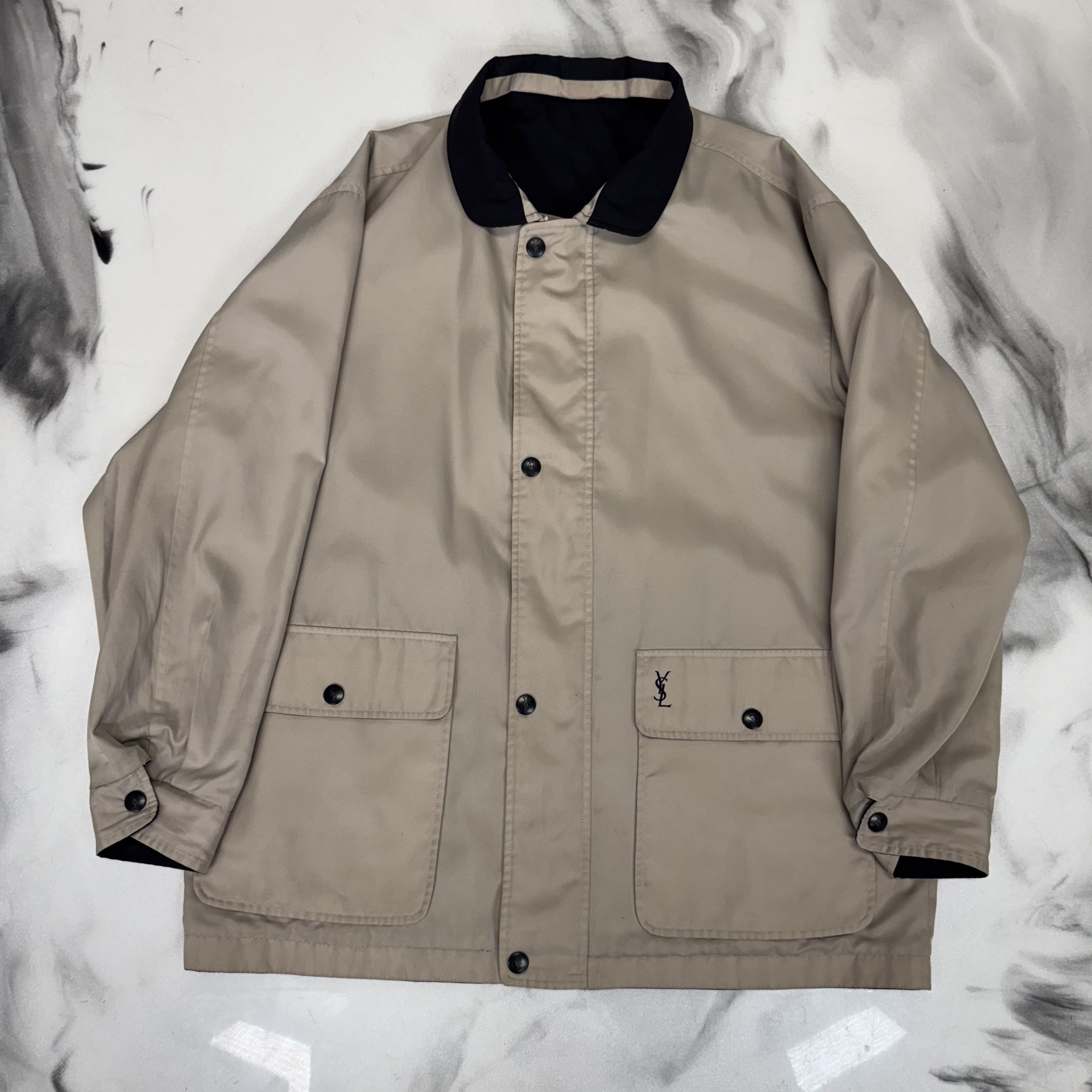 Yves Saint Laurent YVES SAINT LAURENT REVERSIBLE WINDBREAKER Size US L / EU 52-54 / 3 - 1 Thumbnail