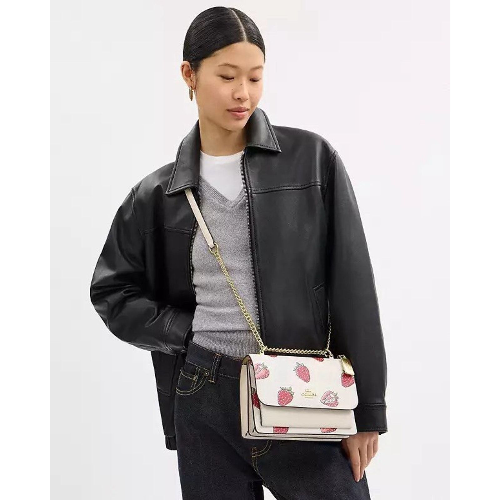 Coach NWT Coach Klare Crossbody Strawberry Gold/Chalk Multi CAL65 Size ONE SIZE - 10 Thumbnail