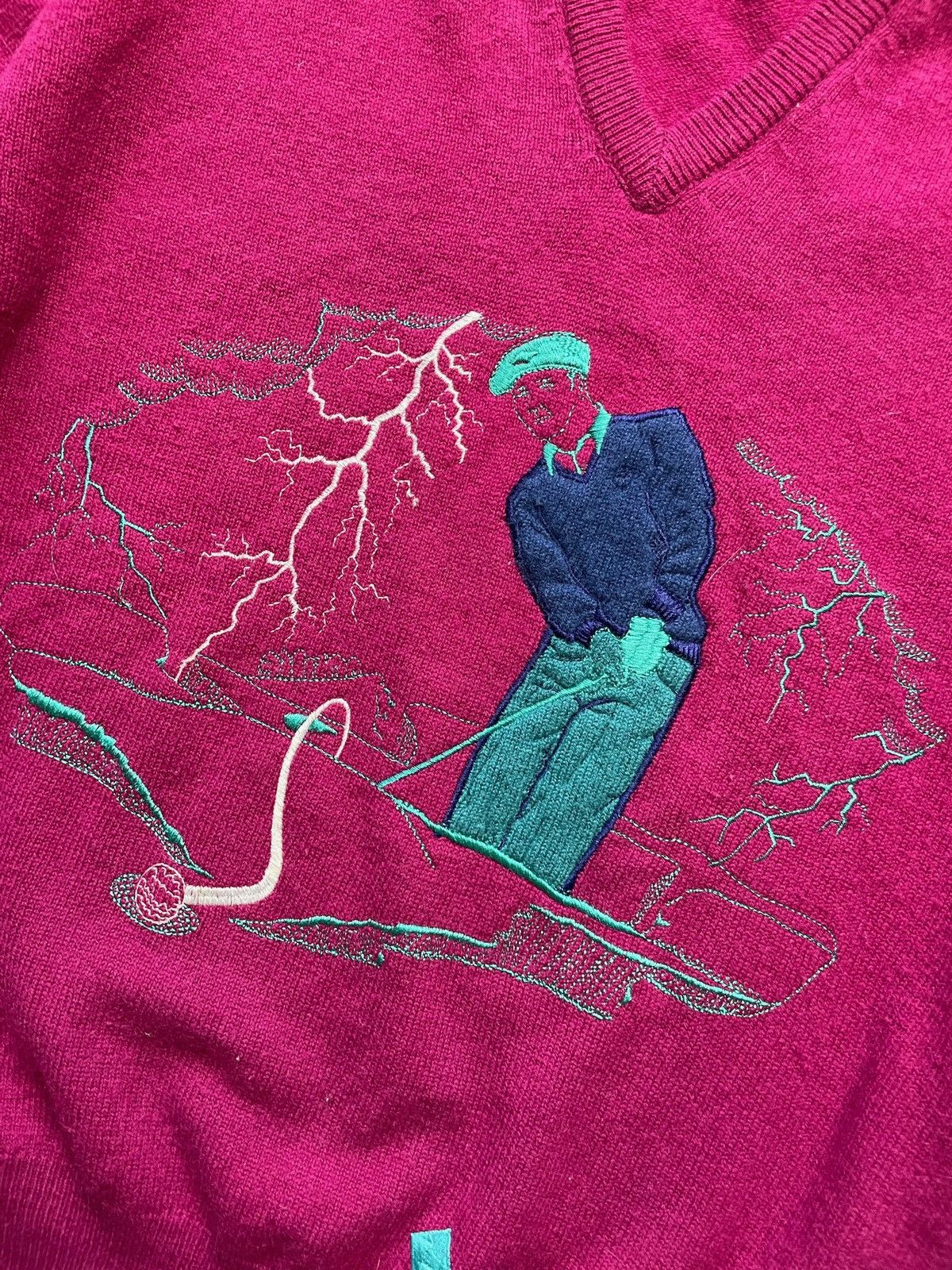Other × Vintage Vintage Wool Golf Sweater rare logo size M Scotland Size US M / EU 48-50 / 2 - 2 Thumbnail