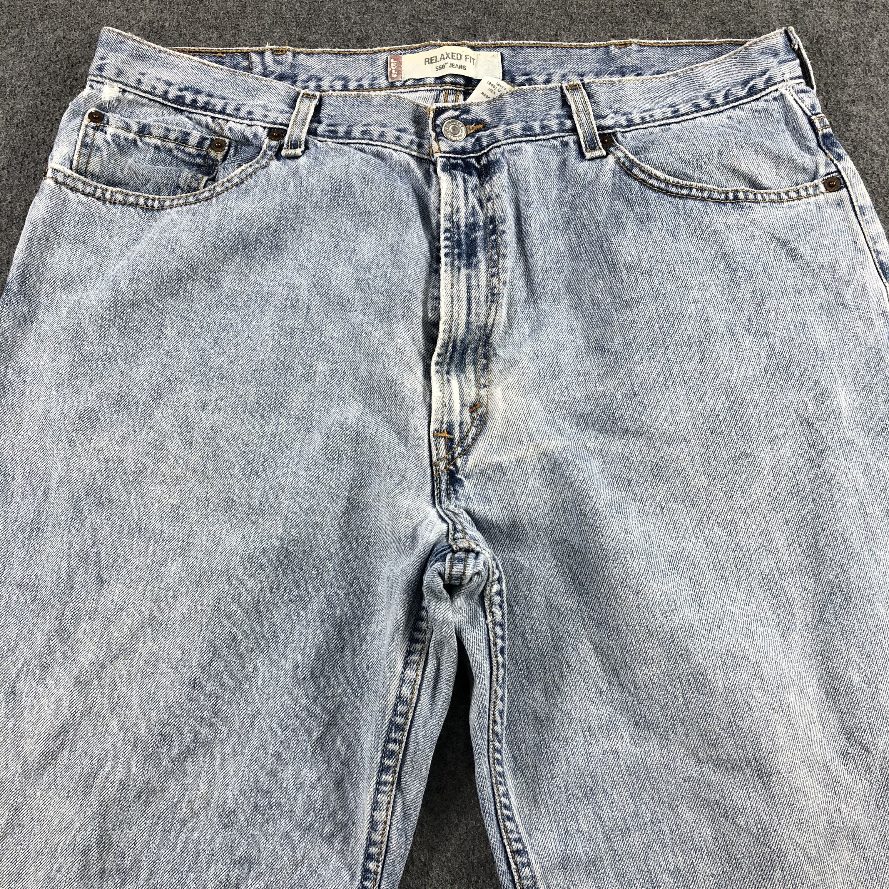 Levi's Vintage Blue Wash Levis 550 Jeans-J1620 Size US 39 - 3 Thumbnail