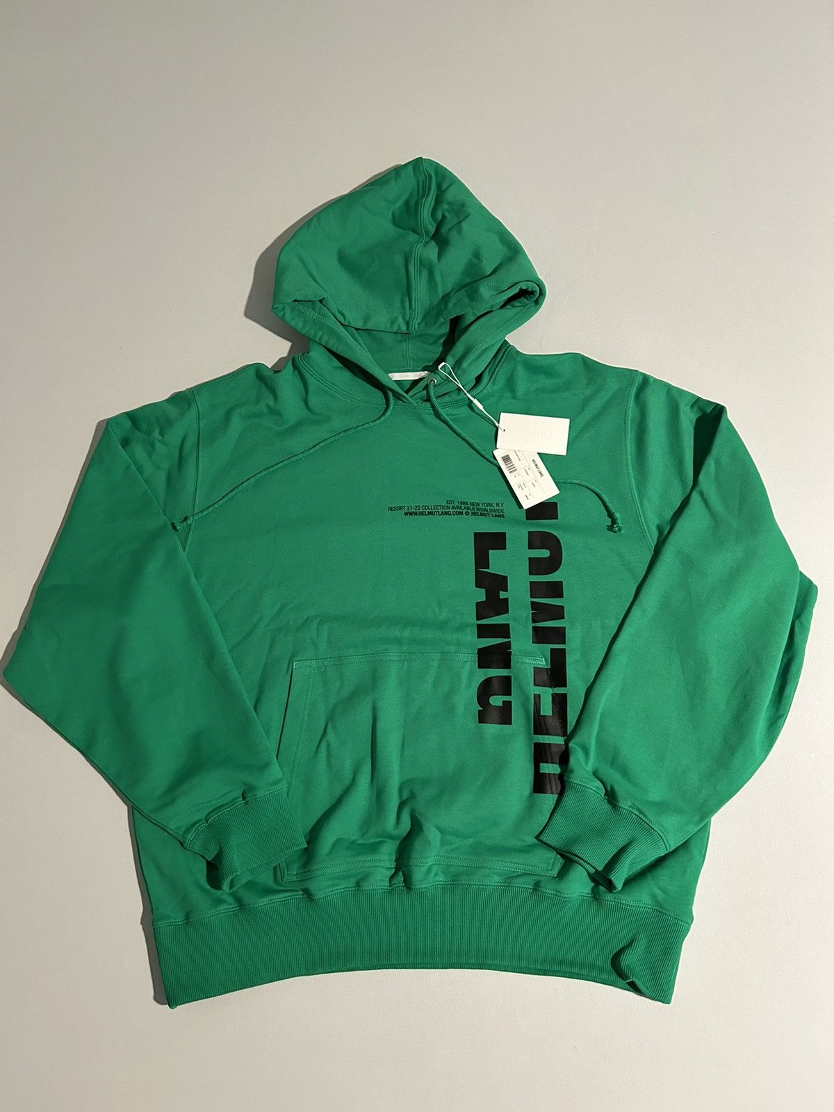 Helmut Lang HELMUT LANG - Macro Mix Terry Hoodie in Peppermint Size US XXL / EU 58 / 5 - 1 Thumbnail