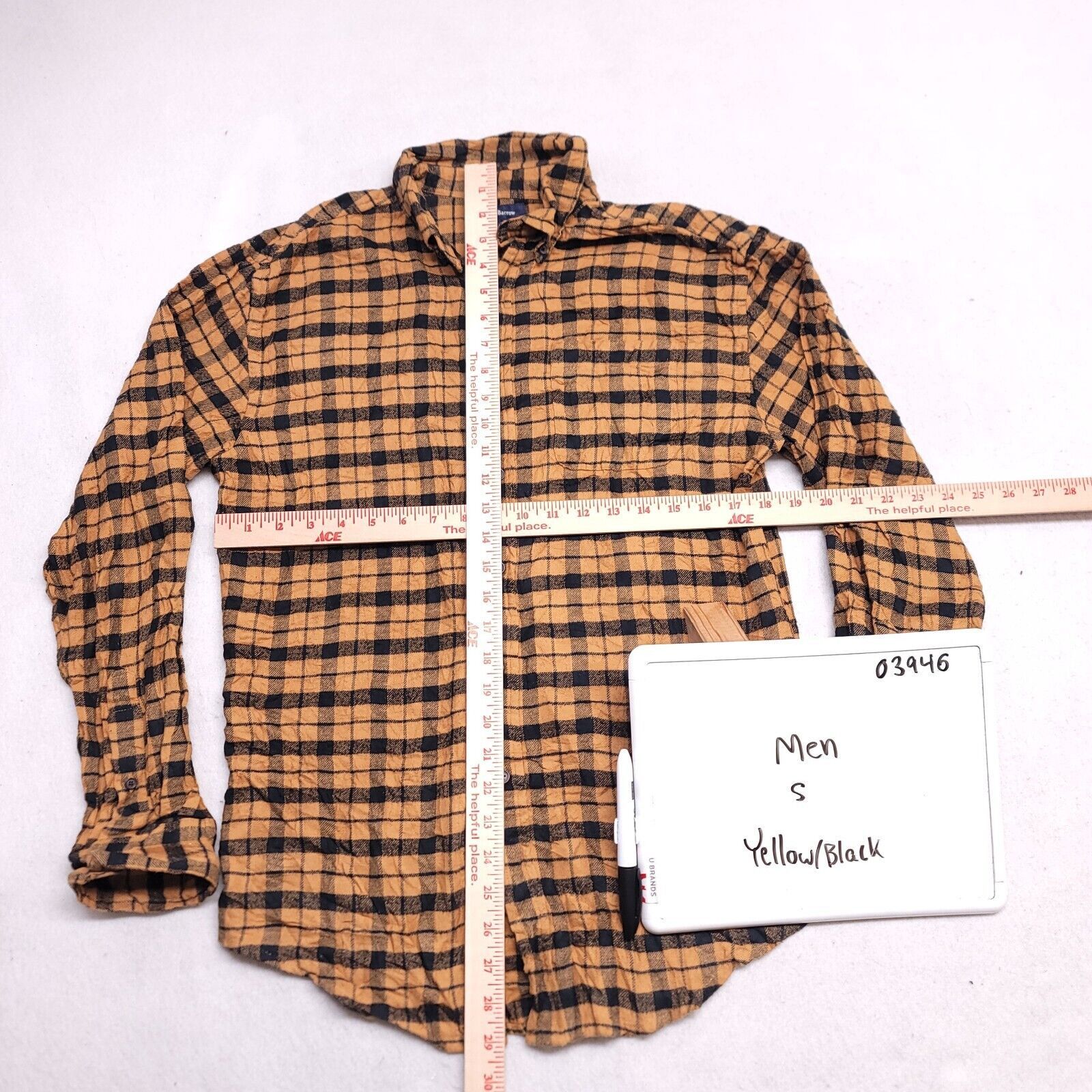 Croft & Barrow Croft & Barrow Tartan Flannel Shirt Mens Size Small S Yellow Size US S / EU 44-46 / 1 - 6 Thumbnail