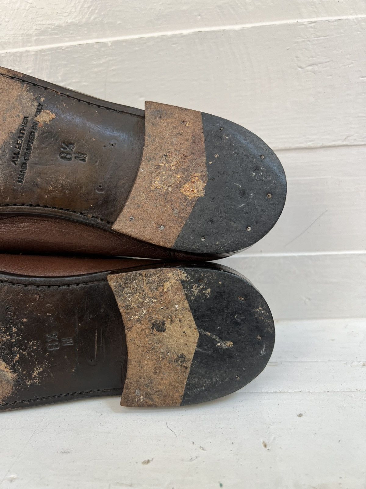 Zelli Zelli Genuine Ostrich Brown Leather Milano Penny Loafer Size US 8.5 / EU 41-42 - 18 Thumbnail