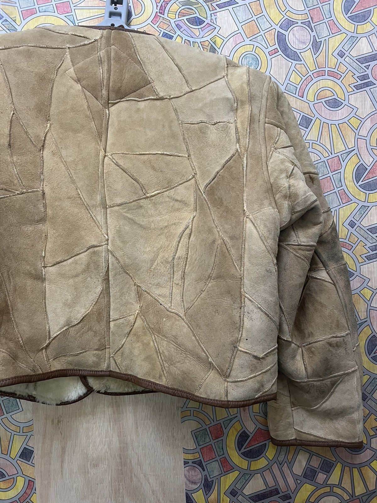 Hai Sporting Gear × Issey Miyake Vintage Rare Hai Sporting Gear Issey Sherpa PatchworkLeather Size US M / EU 48-50 / 2 - 21 Thumbnail