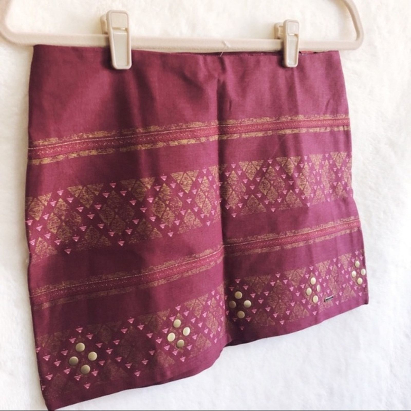 Hollister Hollister Red Embellished Skirt Size 29" - 6 Thumbnail