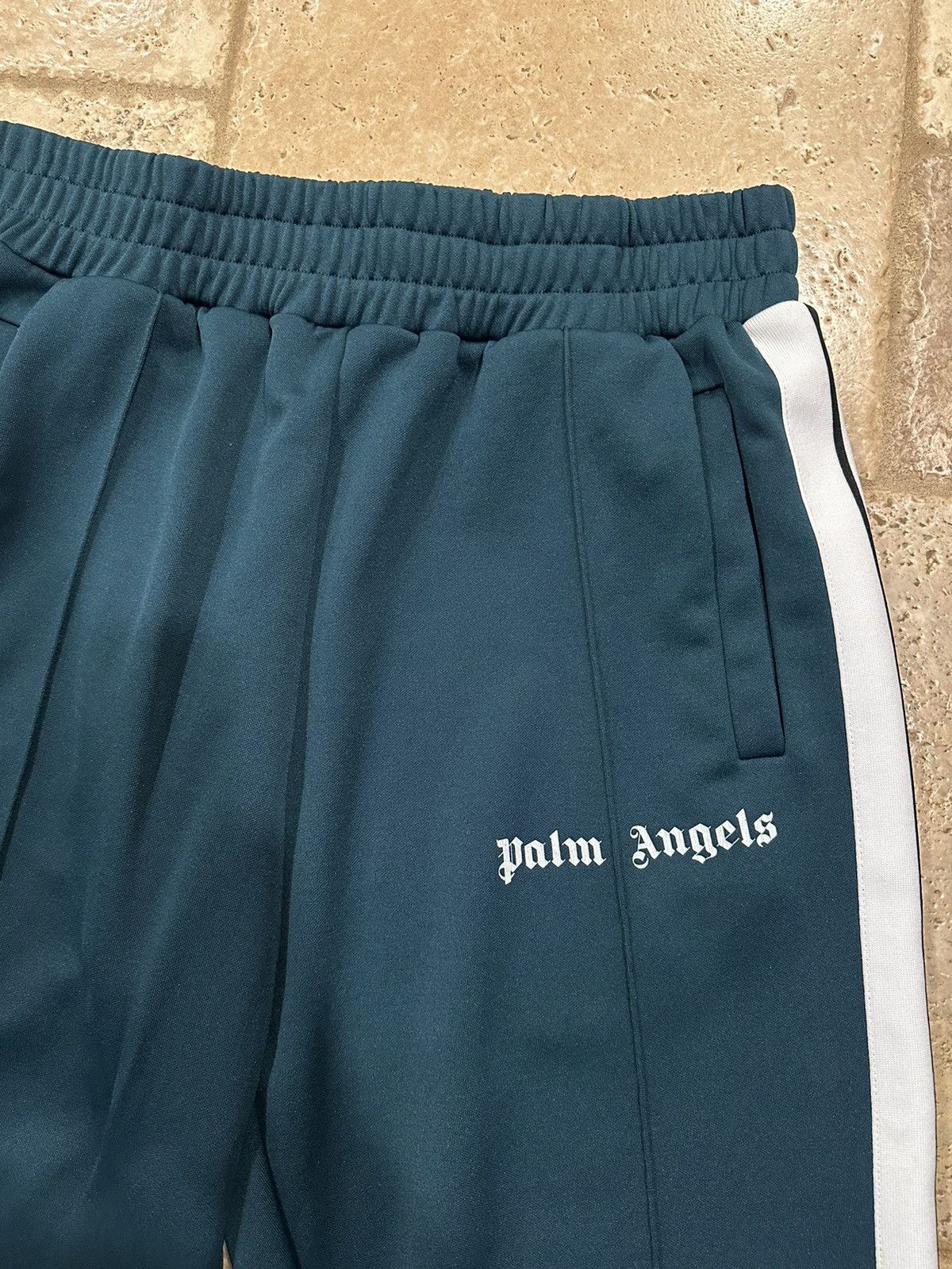 Palm Angels Palm Angels Forest Green Striped Track Pants Size US 34 / EU 50 - 5 Thumbnail