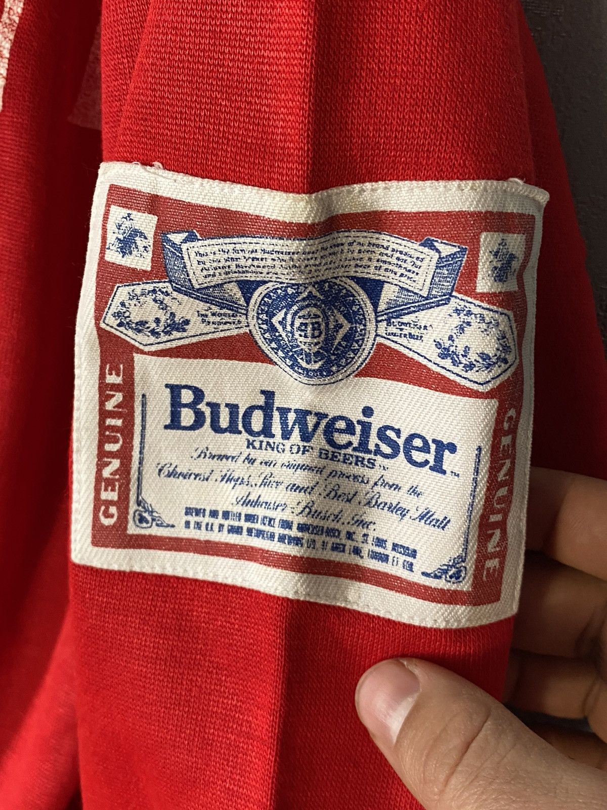 Budweiser × Vintage Vintage Budweiser big Logo Jumper Sweater 80s beer Size US M / EU 48-50 / 2 - 2 Thumbnail