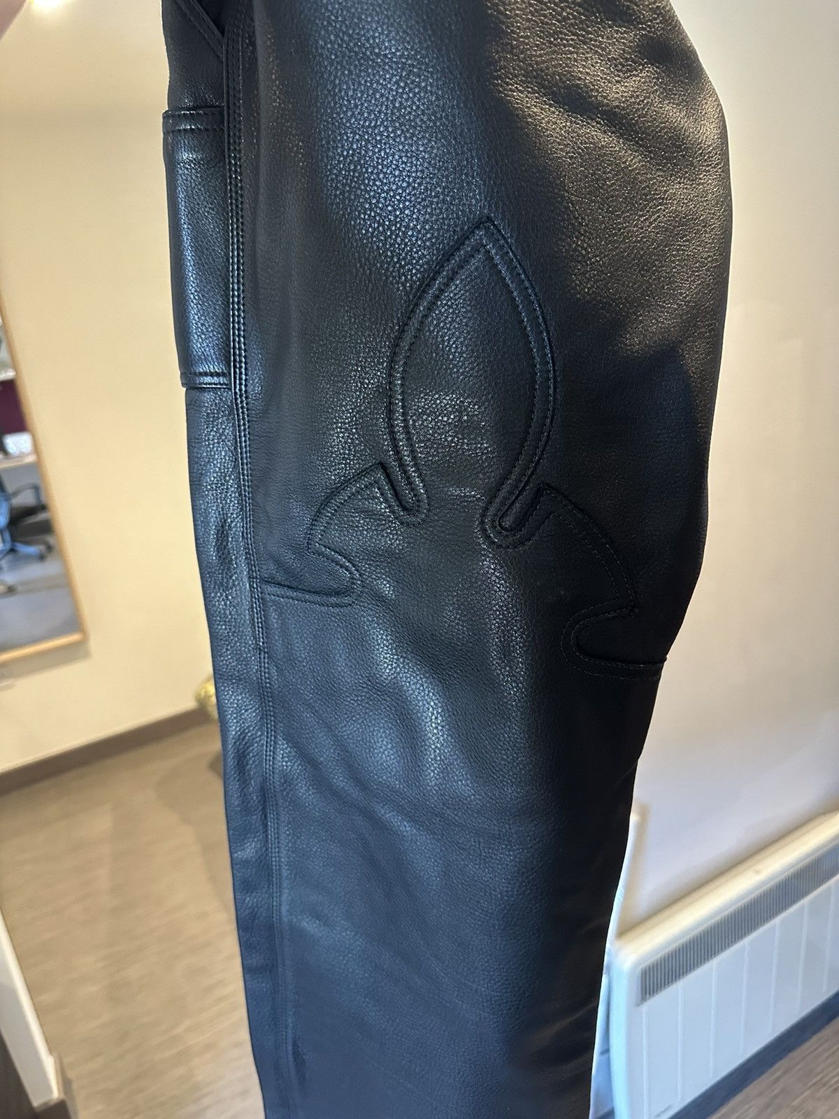 Chrome Hearts CHROME HEARTS FATIGUE LEATHER PANTS Size US 36 / EU 52 - 3 Thumbnail
