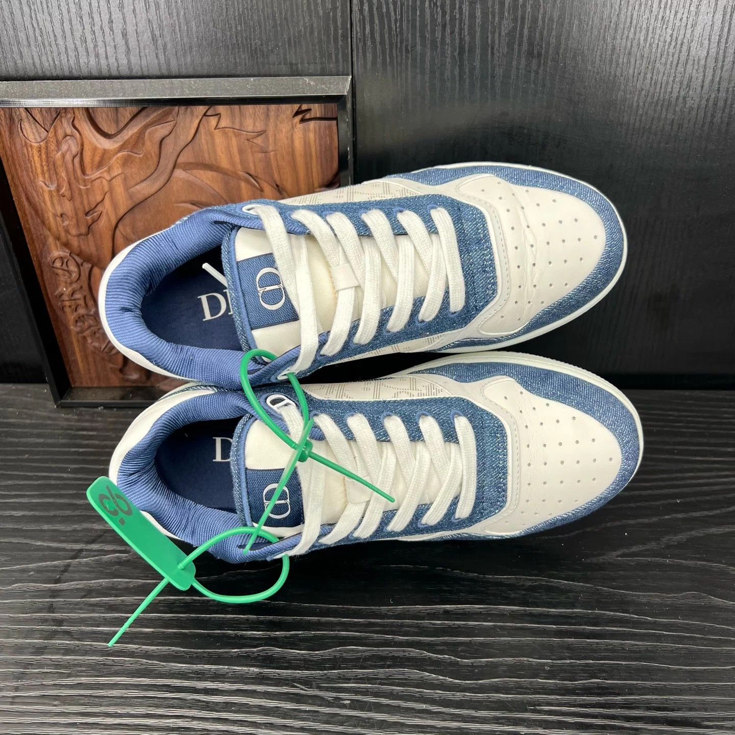 Dior Dior B27 Denim White & Blue 99 New 40 Size US 7 / EU 40 - 6 Thumbnail