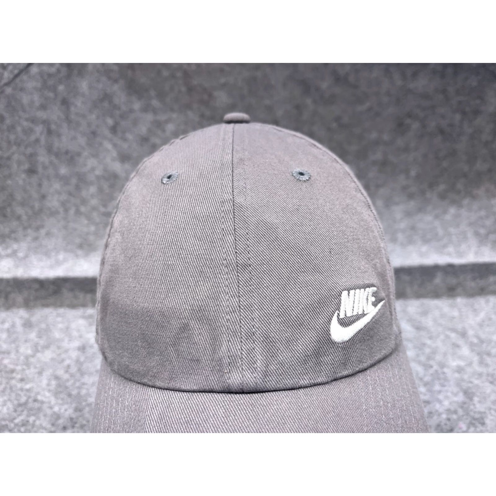 Nike Nike Hat Cap Strap Back Adult One Size Gray Heritage86 Cotton Poly Lined Golf Hat Size ONE SIZE - 2 Thumbnail