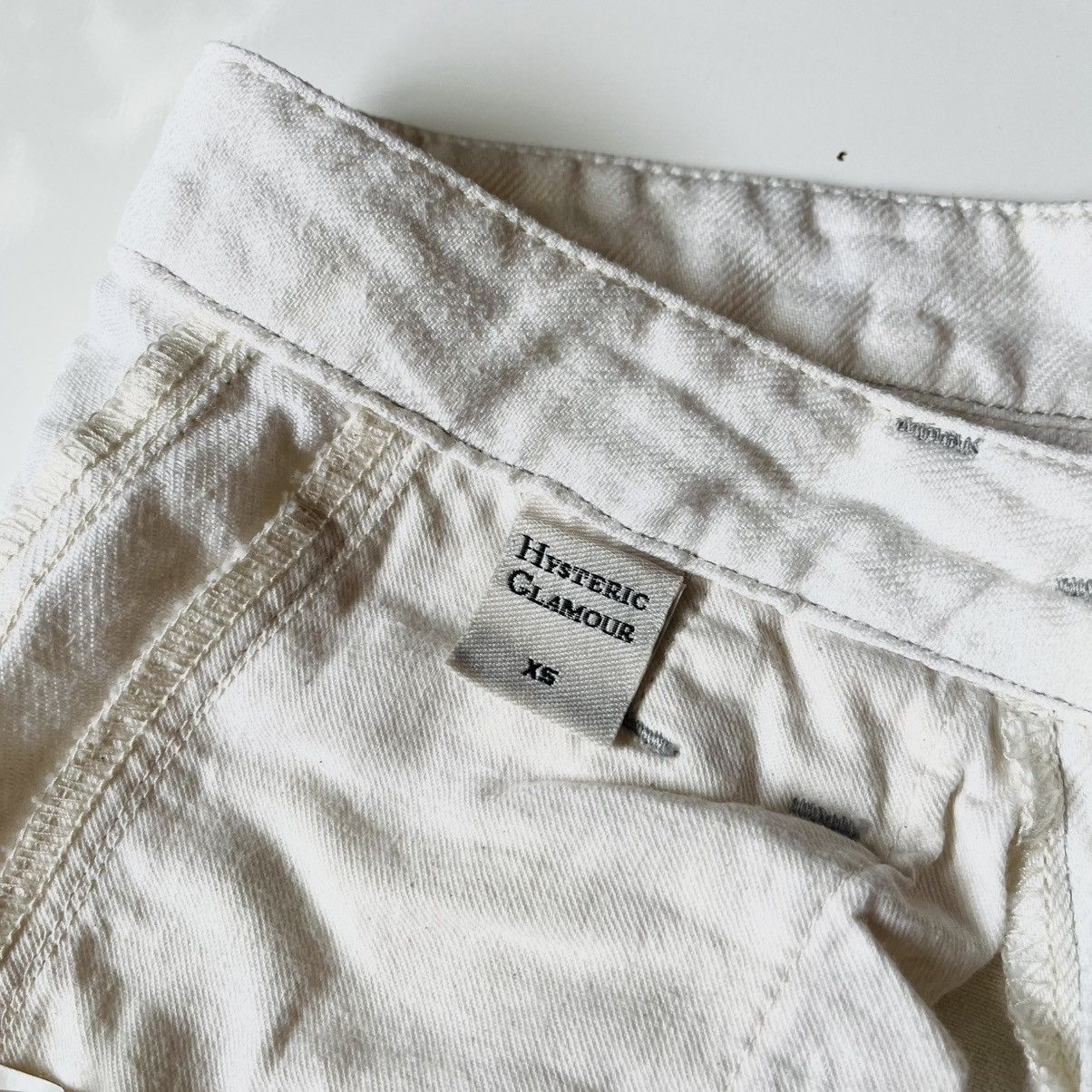 Hysteric Glamour Vinatage Hysteric Glamour White Denim Pants Size US 27 - 9 Thumbnail