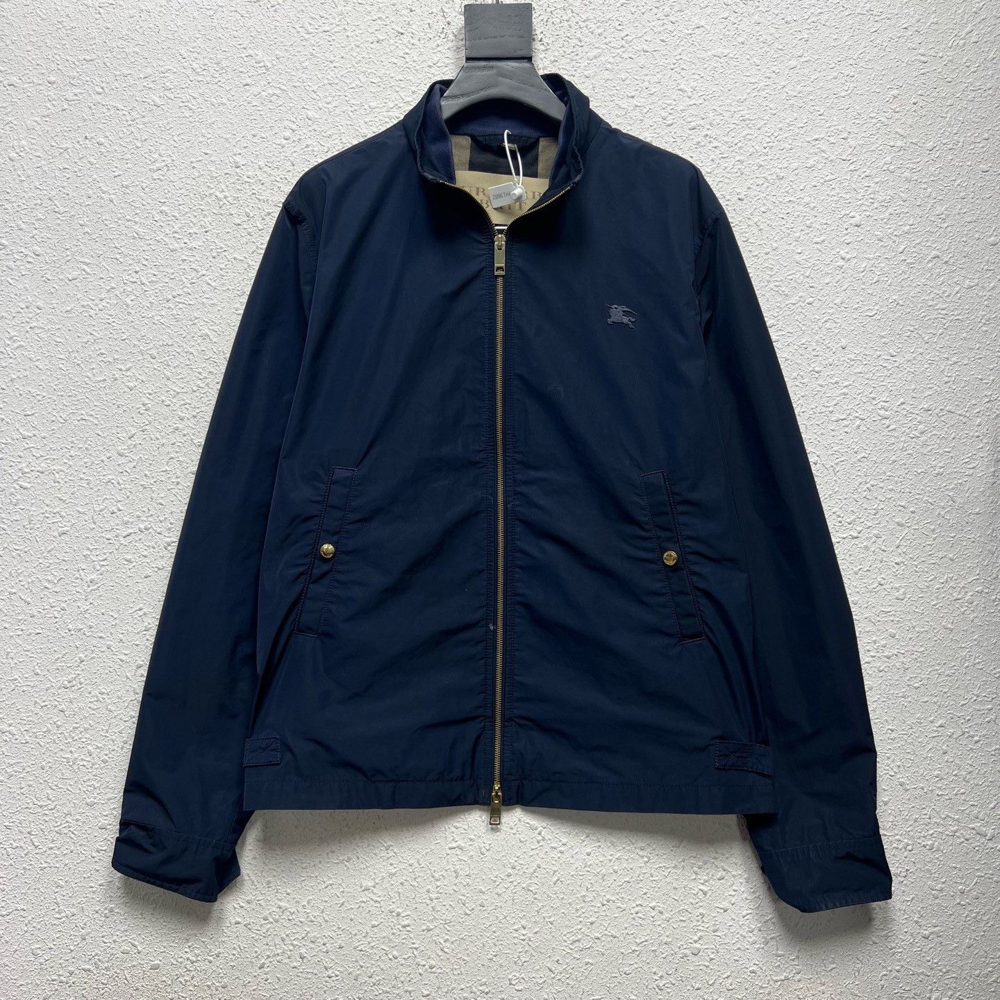 Burberry Burberry Dark Blue War Horse Zip Jacket Size US L / EU 52-54 / 3 - 1 Thumbnail