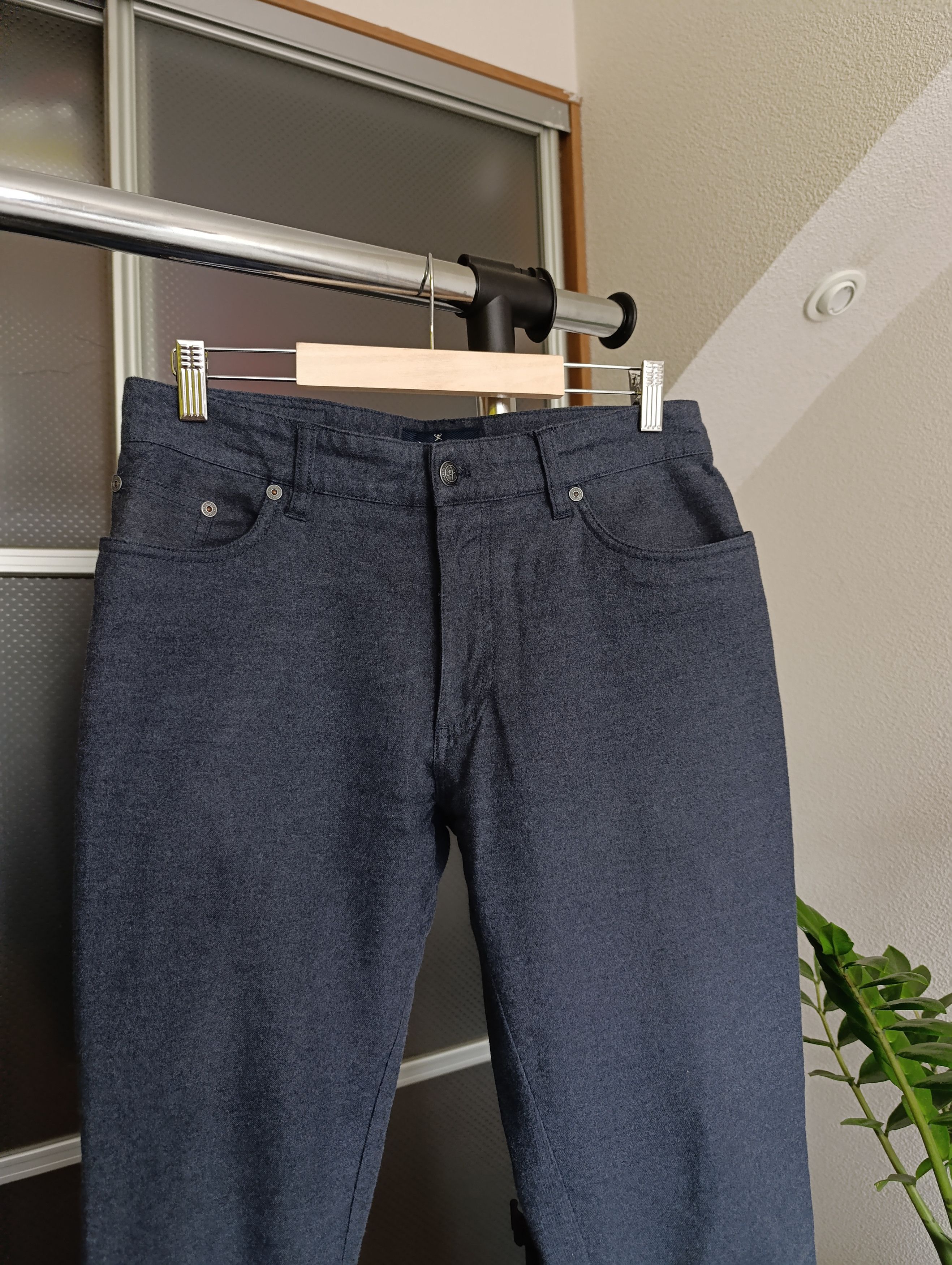 Designer × Hackett Hackett Flannel logo-patch straight-leg Trousers Size US 30 / EU 46 - 7 Thumbnail