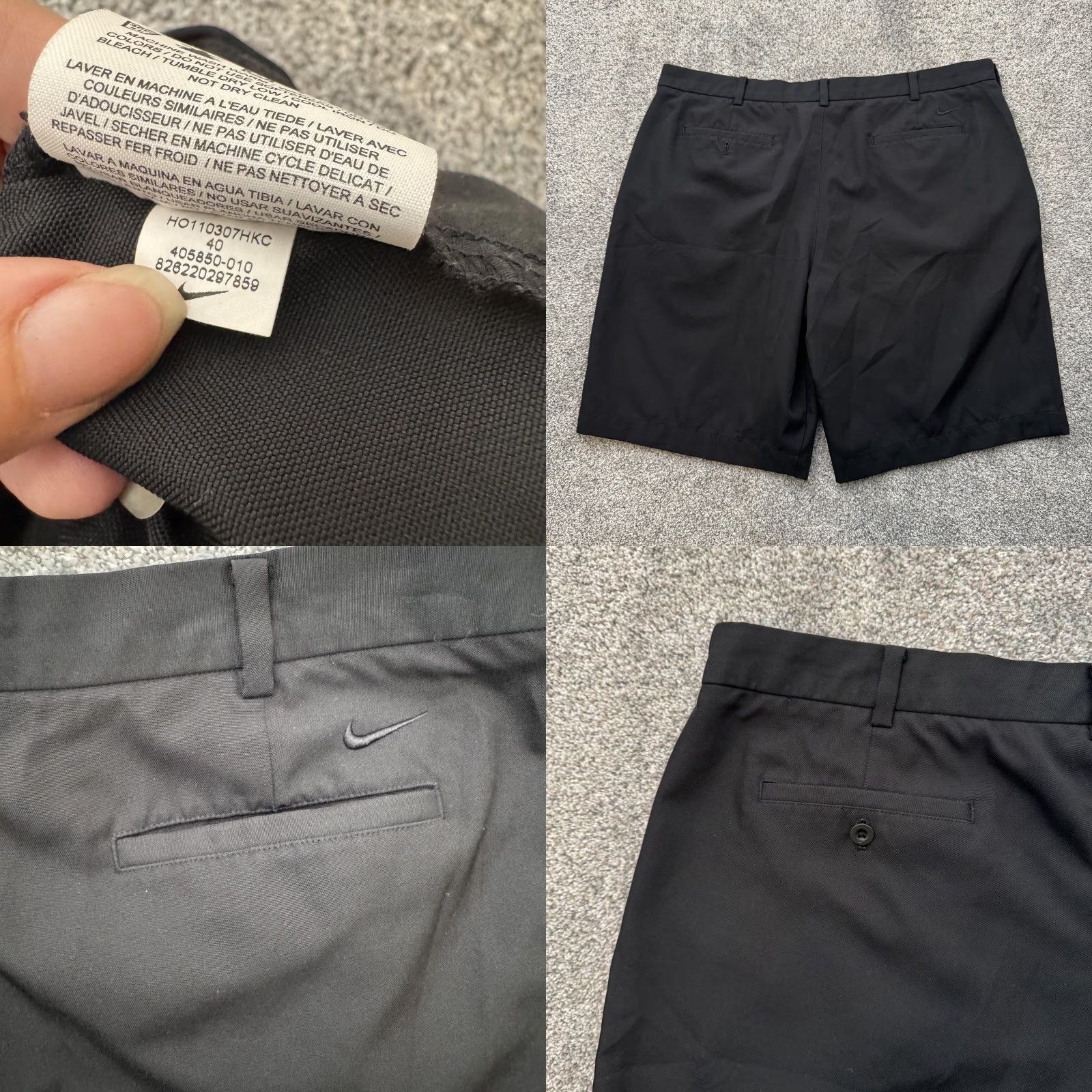 Nike Nike Golf Shorts Mens 40 Performance Classic Fit Pockets Polyester Black Size US 40 / EU 56 - 9 Thumbnail