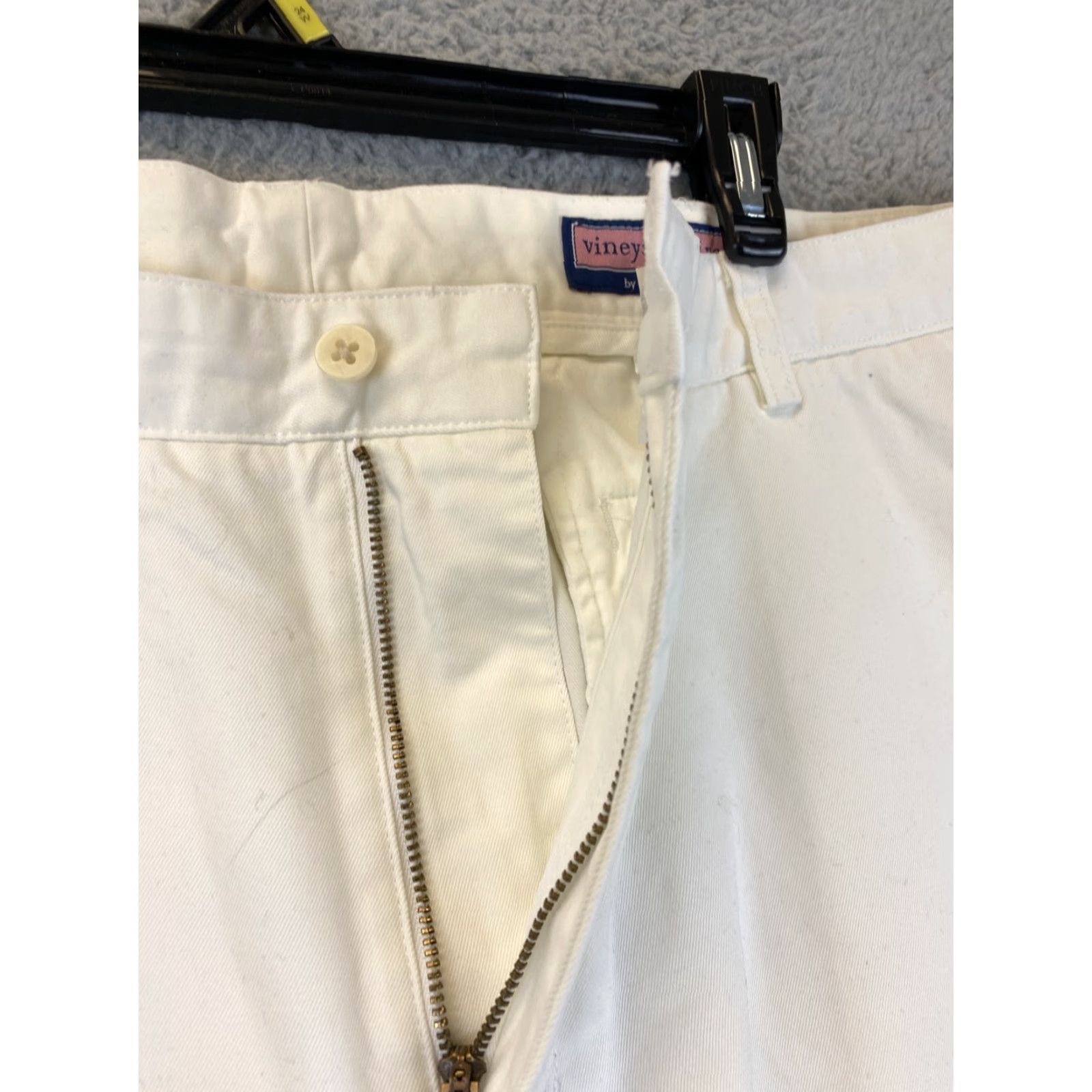 Vineyard Vines VINEYARD VINES Men's Casual Pants Seersucker 42 White Unhemmed Regular Fit Size US 42 / EU 58 - 7 Thumbnail