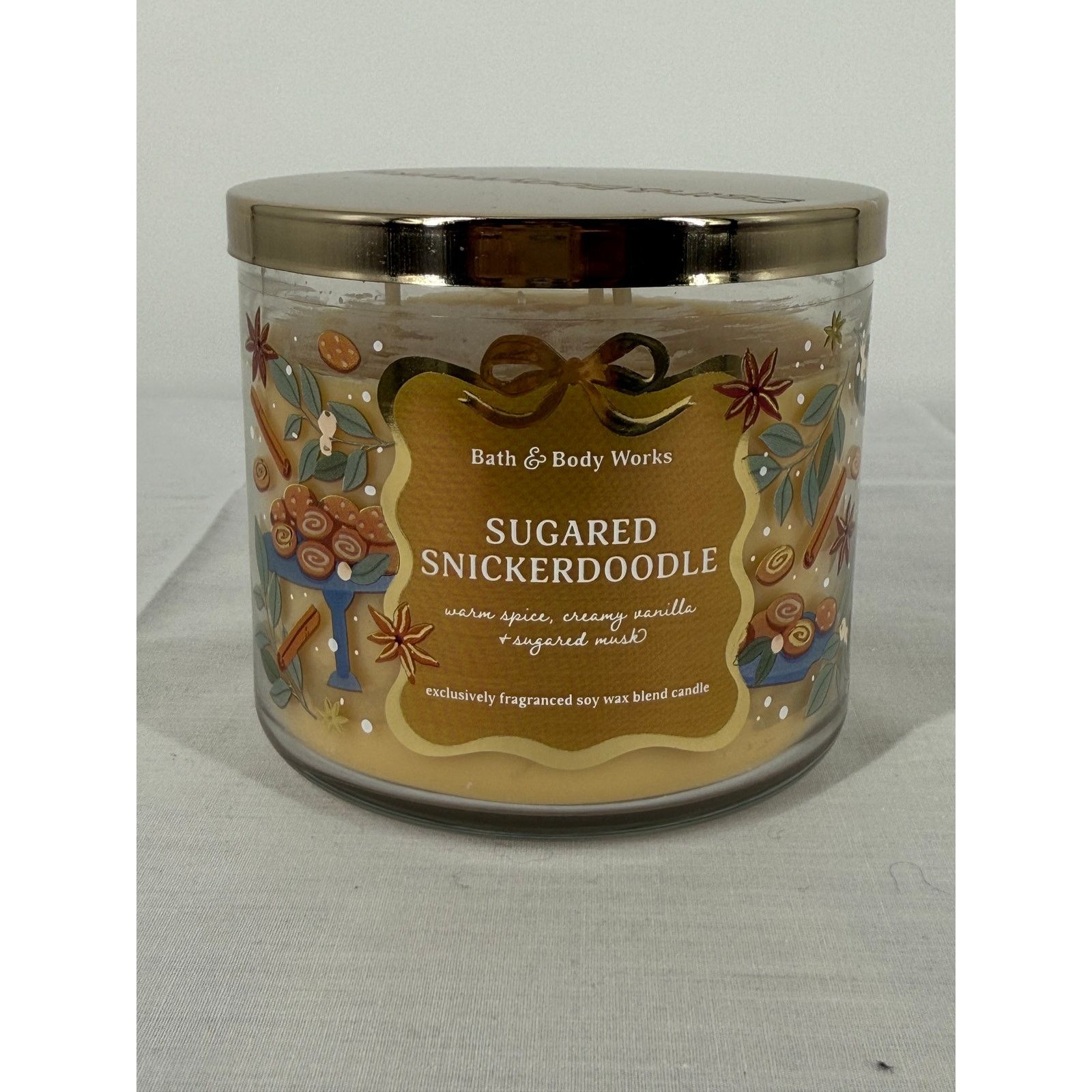 Other NEW Bath & Body Holiday Scented 3Wick Sugared Snicker Doodle Size ONE SIZE - 1 Thumbnail