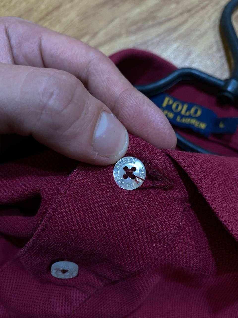 Polo Ralph Lauren Vintage Polo Ralph Lauren 100% Cotton Polo Size L Size US L / EU 52-54 / 3 - 11 Thumbnail
