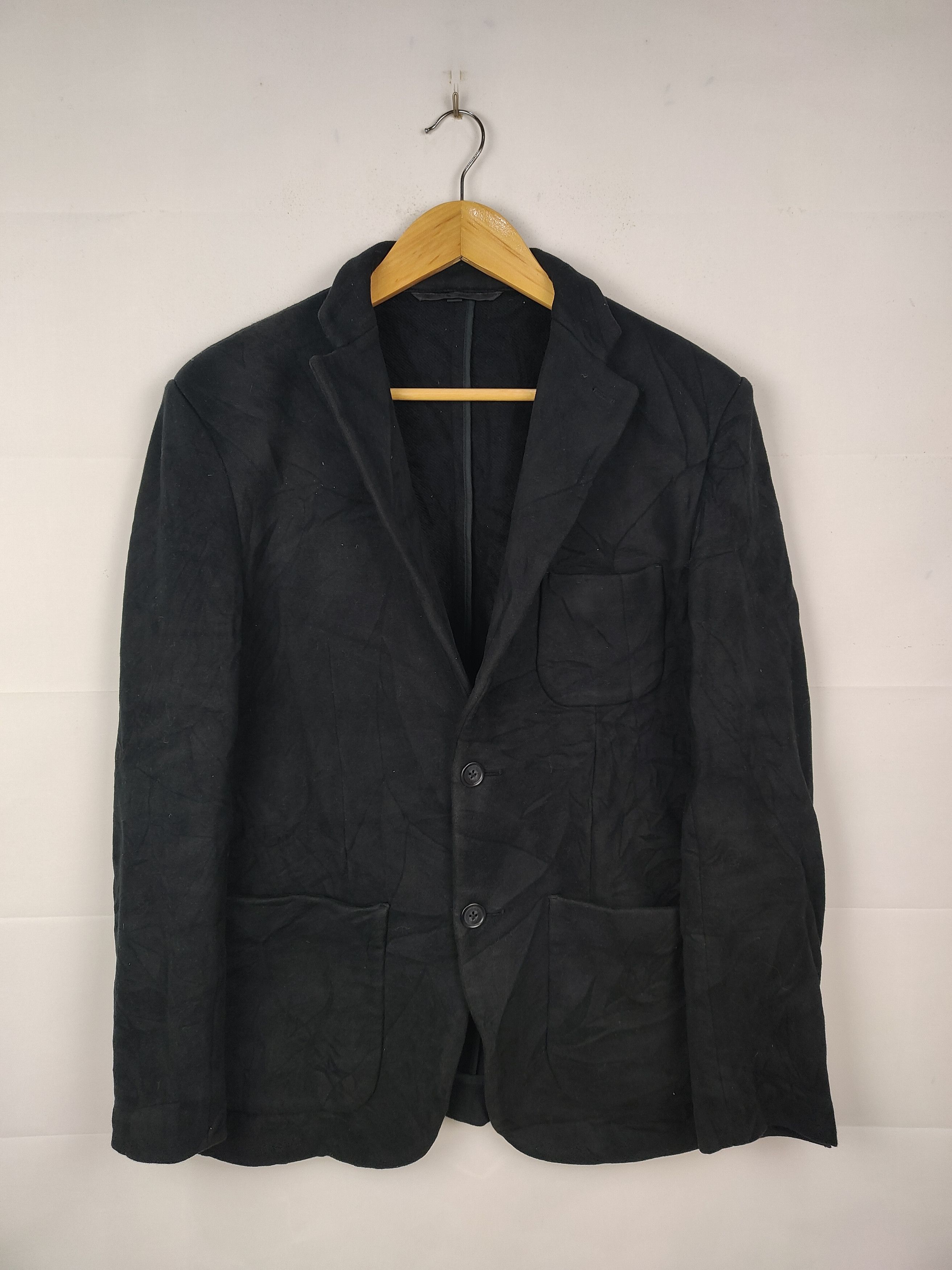 Muji MUJI Men's Black Blazer Jacket Size US M / EU 48-50 / 2 - 1 Thumbnail