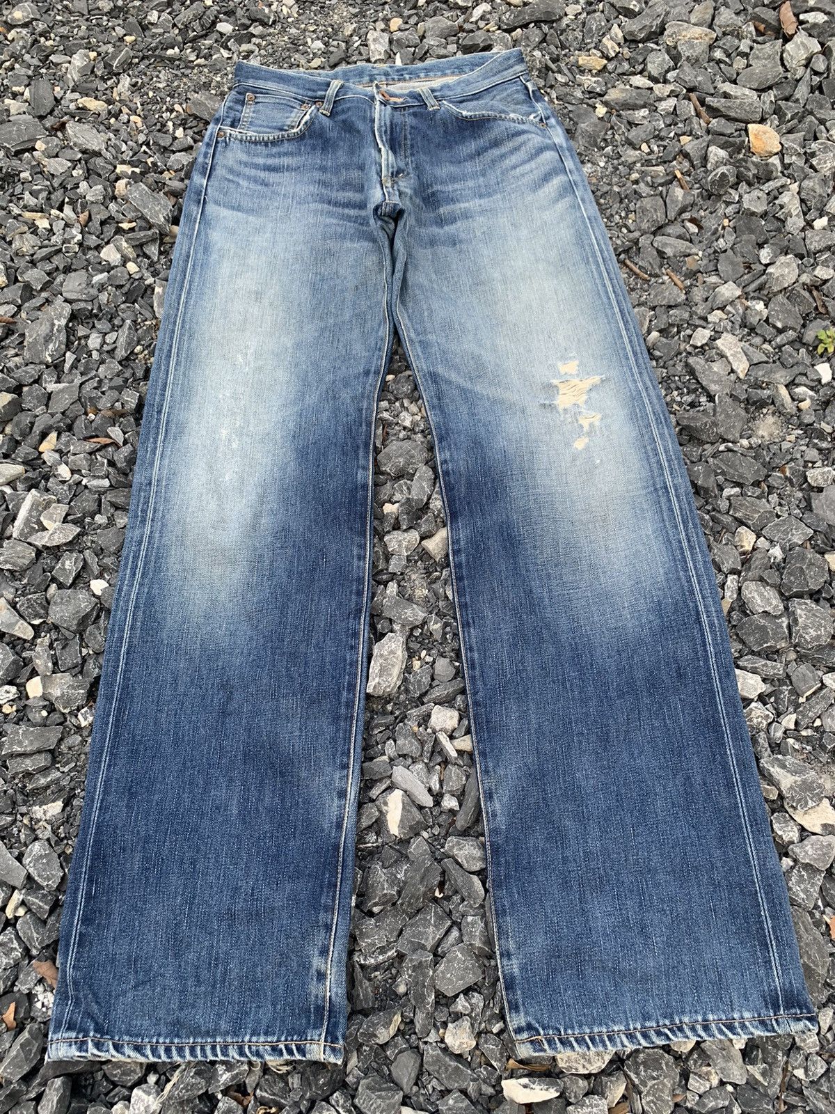 Kapital VINTAGE EDWIN 505X SELVEDGE JAPANESE DISTRESSED DENIM Size US 31 - 3 Thumbnail