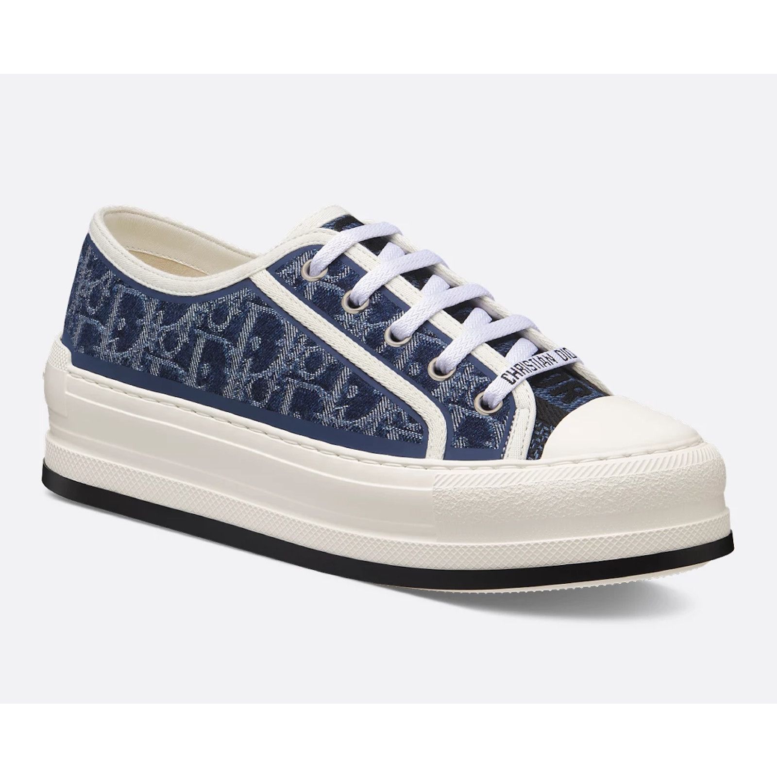 Dior Dior Walk'N'Dior Denim Logo Flat Low Platform Sneaker 41 Size US 11 / IT 41 - 3 Thumbnail