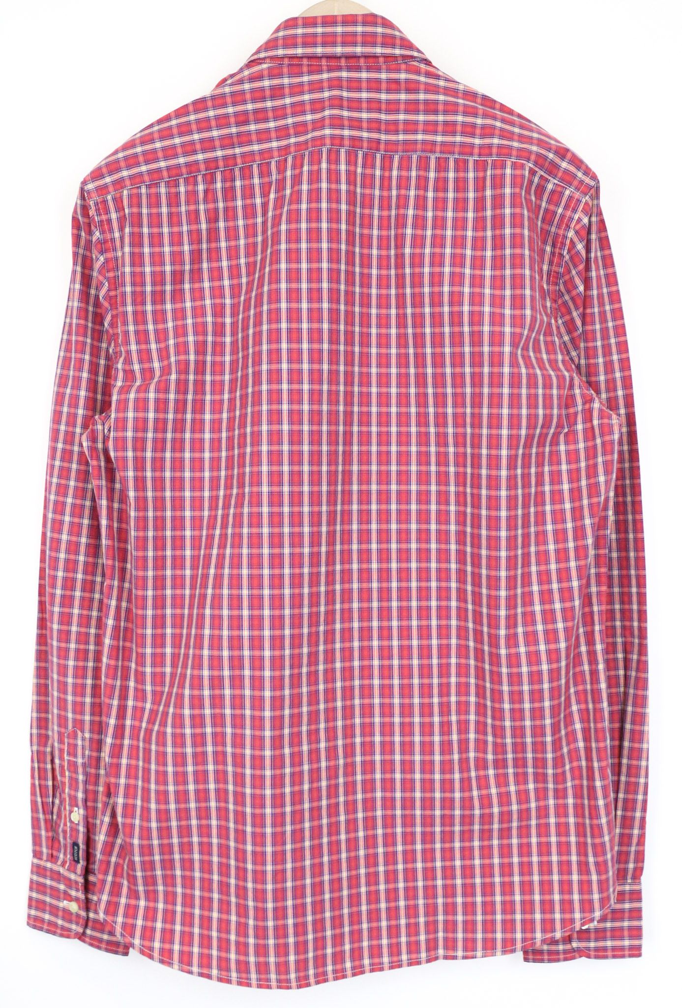 Scotch & Soda AMS COUTURE L Red Cotton Checked Pocket Shirt 76122 Size US L / EU 52-54 / 3 - 2 Thumbnail