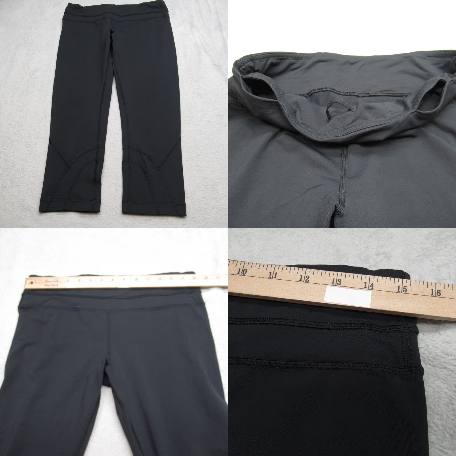 Lululemon Lululemon Womens Pants Black Capri Pockets Activewear Yoga 10 22" Size 32" / US 10 / IT 46 - 8 Thumbnail