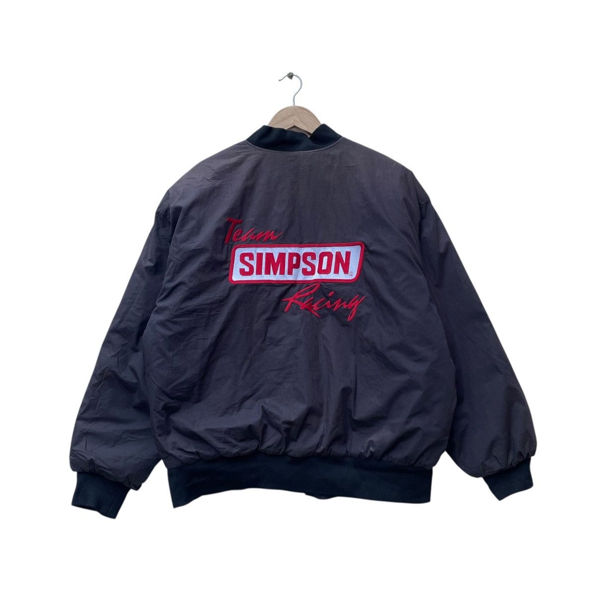 Gear for Sports × Vintage 💥Vintage Faded Simpson Racing Team Bomber Jacket Size US L / EU 52-54 / 3 - 1 Thumbnail