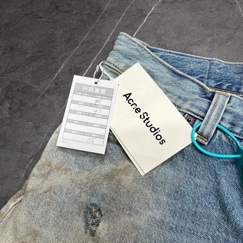 Acne Studios Acne Studios FW23 Mud Dye Wasteland Baggy Jeans Size 26" / US 2 / IT 38 - 5 Thumbnail