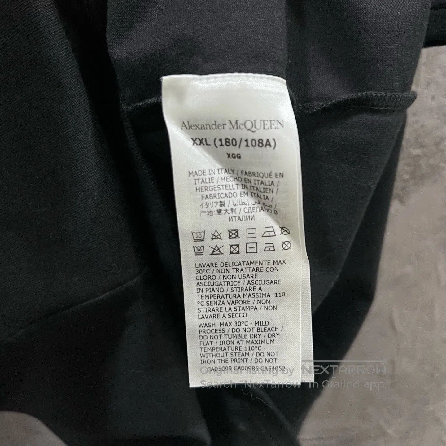 Alexander McQueen ALEXANDER MCQUEEN Letter Logo Short Sleeve| Size US XXL / EU 58 / 5 - 4 Thumbnail