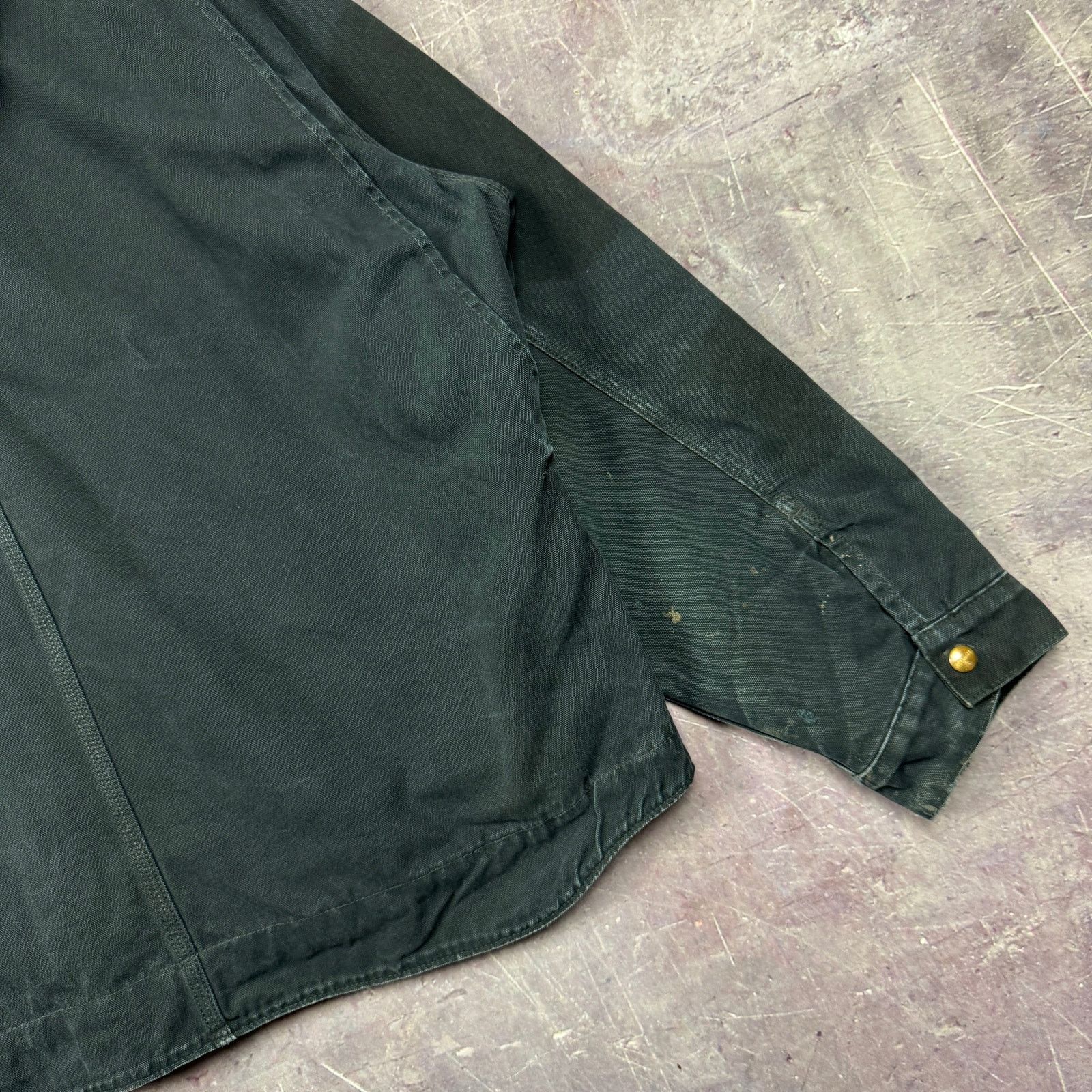 Carhartt × Vintage 00s Faded Black Carhartt Hooded Detroit Work Jacket XXL 2359 Size US XXL / EU 58 / 5 - 7 Thumbnail