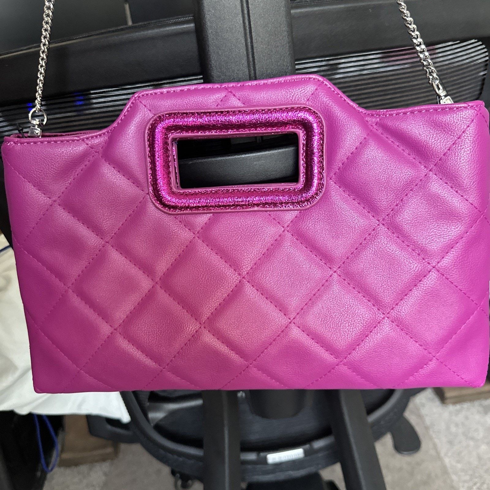 I.N.C INC Juditth Quilted faux-leather clutch shoulder NWT New $70 Size ONE SIZE - 1 Thumbnail