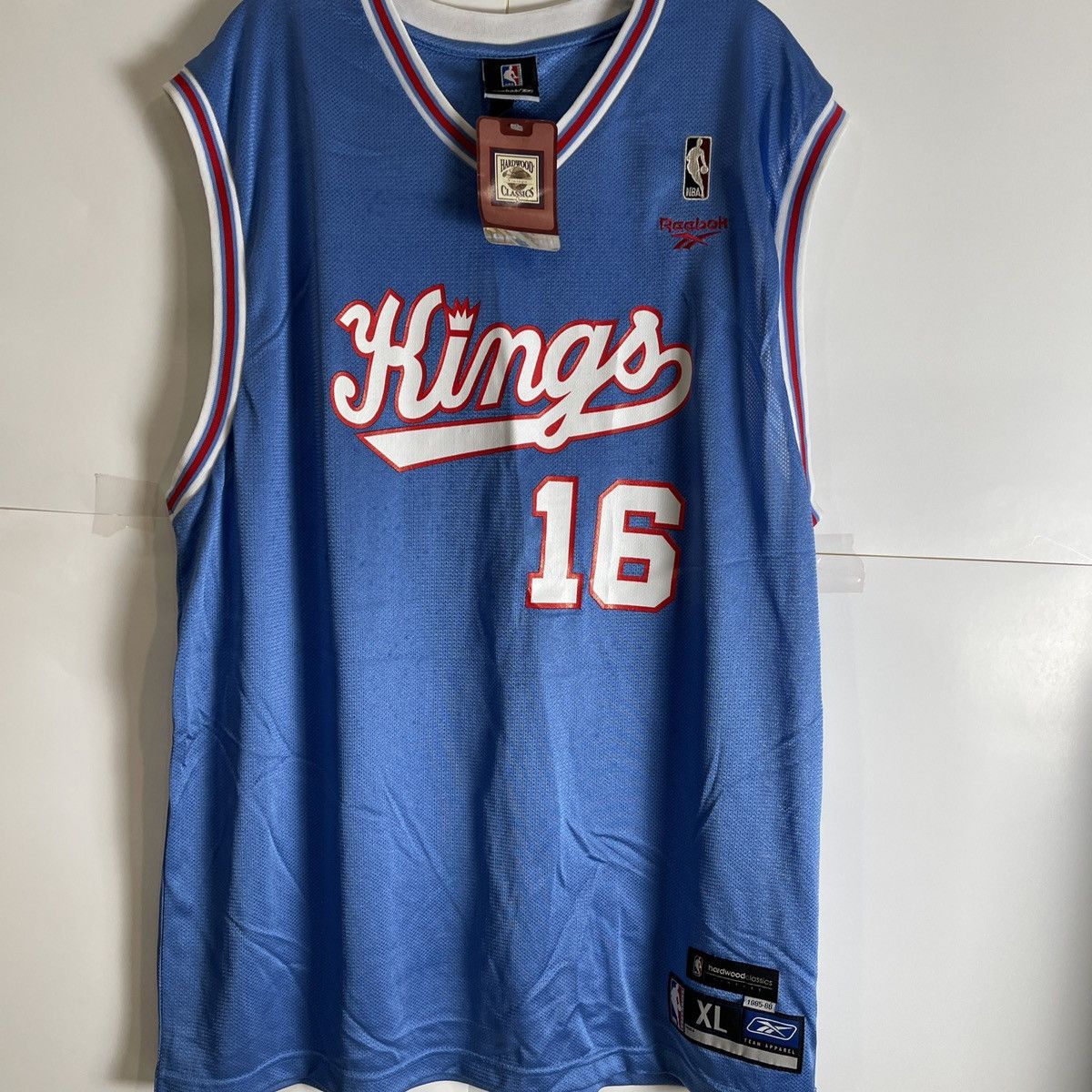 image of Authentic Peja Stojakovic Sacramento Kings Jersey Reebok in Blue, Men's (Size XL)