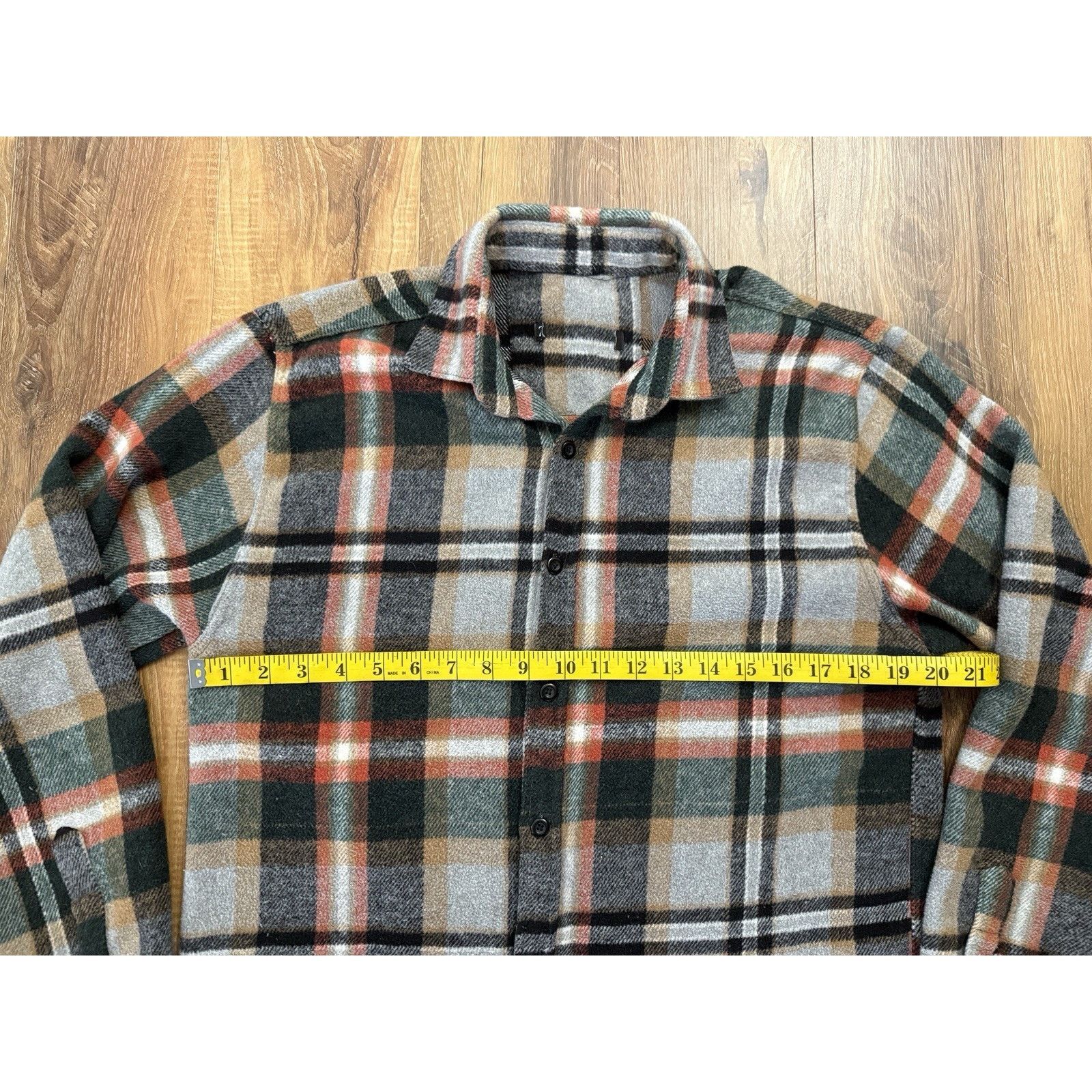 Other Plaid Unbranded Women's Medium, Green, Warm, Soft Size M / US 6-8 / IT 42-44 - 4 Thumbnail
