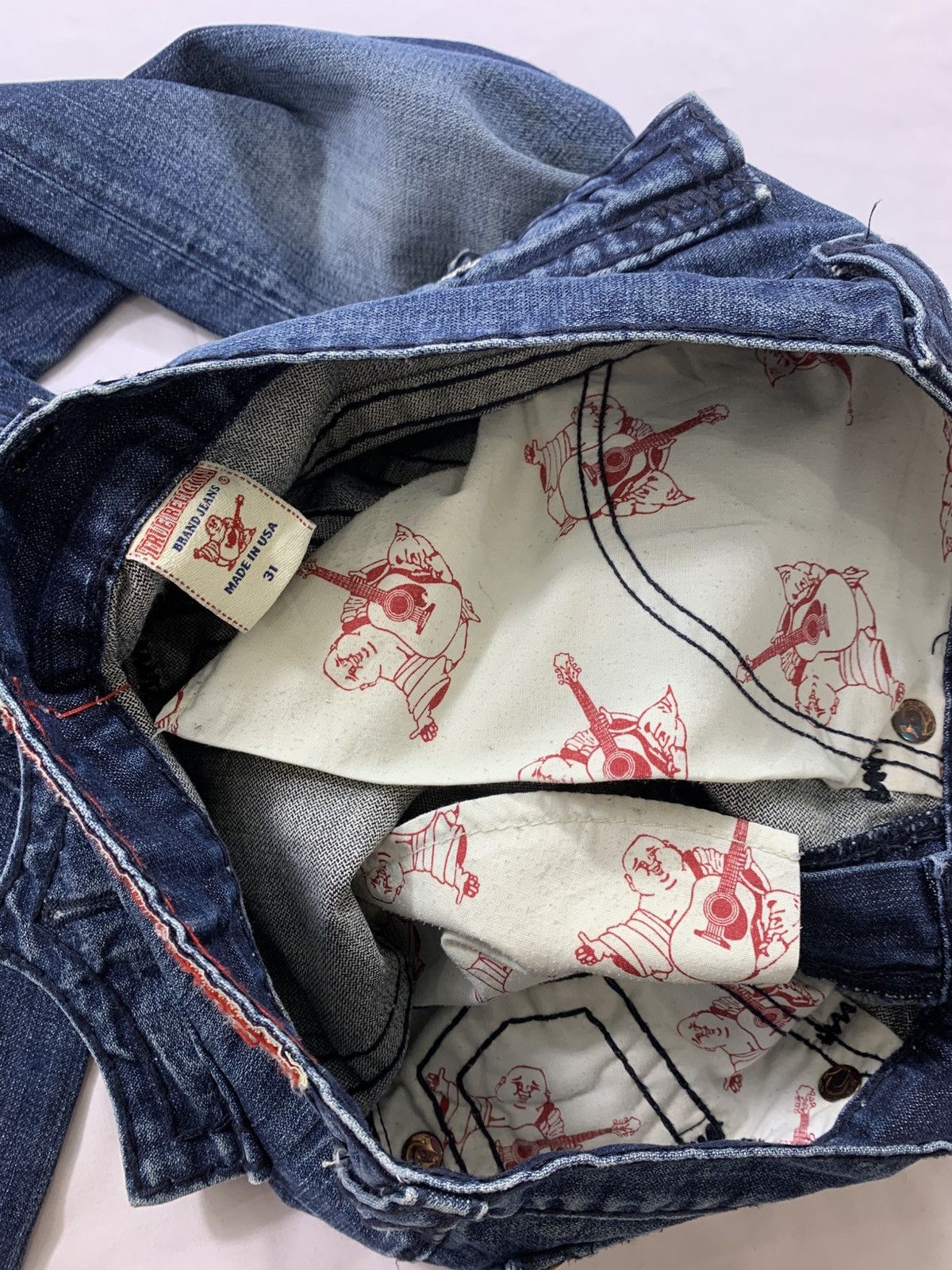 Tornado Mart Vintage True Religion Denim Flered Jeans Size US 32 / EU 48 - 8 Thumbnail