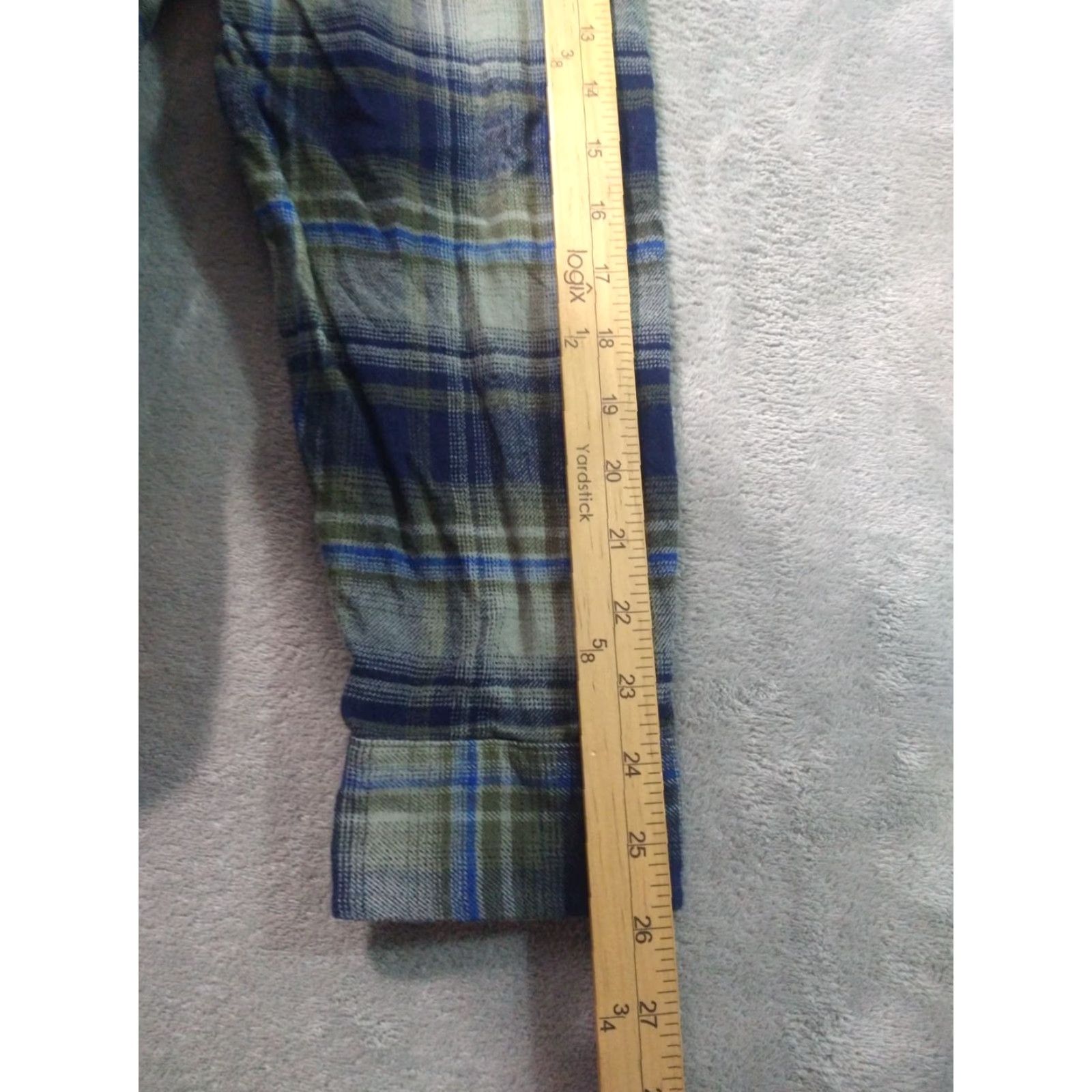Under Armour Under Armour Shirt Mens XL Gray Blue Plaid Flannel Long Sleeve Button Up Casual Outdoor Pockets Mens XL Size US XL / EU 56 / 4 - 6 Thumbnail