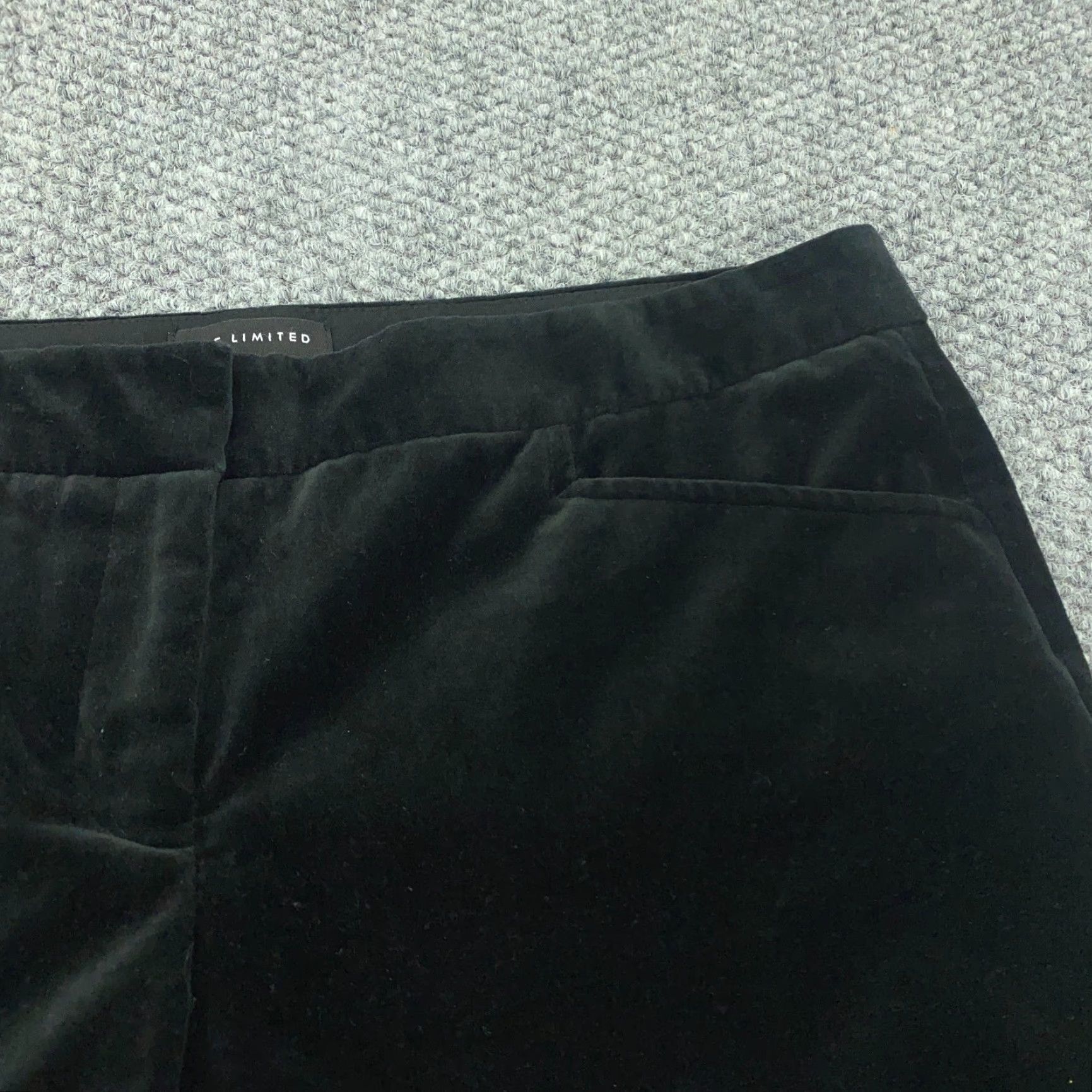 Vintage The Limited Drew Fit Pants Womens Size 6 Black Velour Bootcut Dress Trousers Size 32" / US 10 / IT 46 - 4 Thumbnail