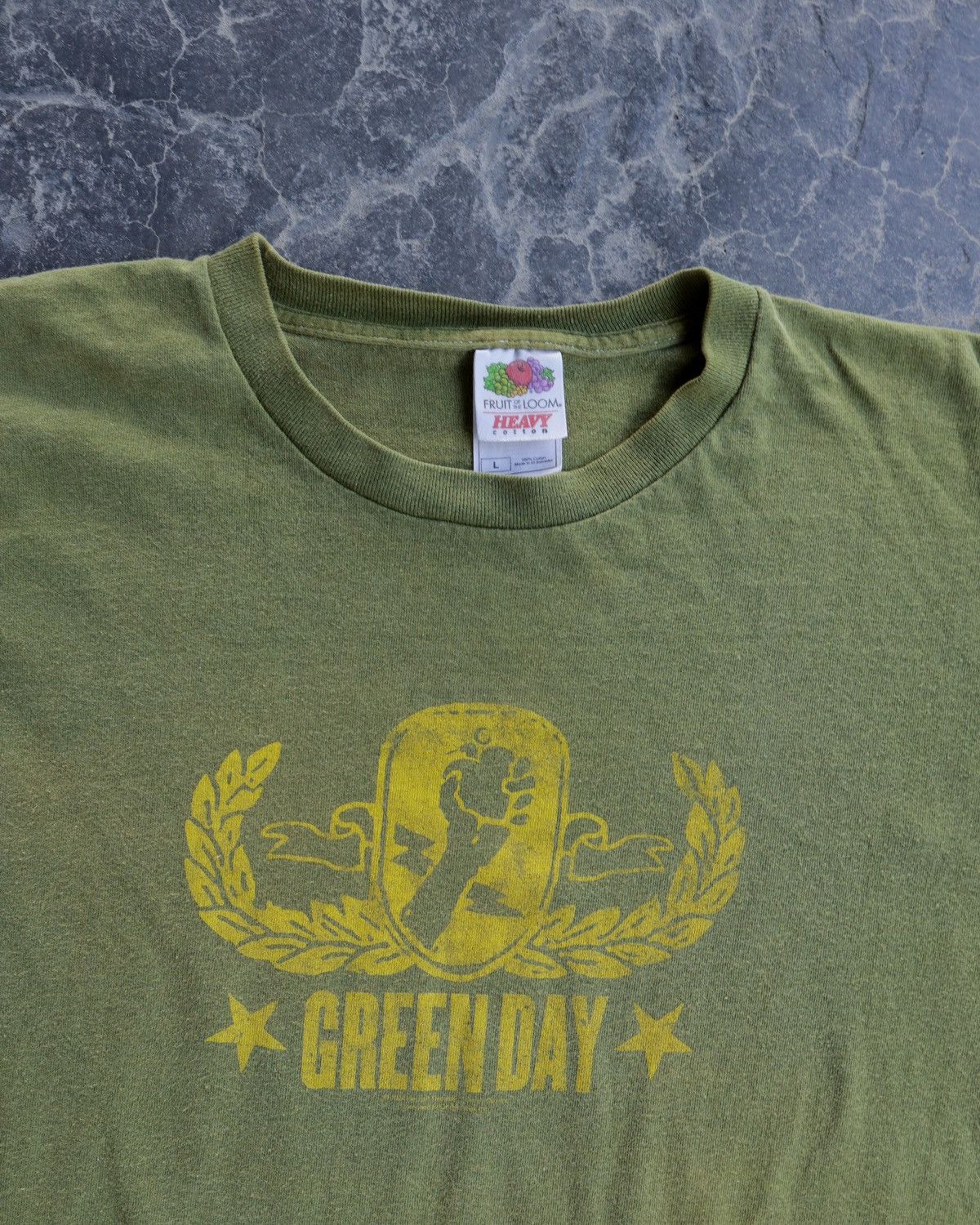 Band Tees × Vintage Vintage Y2K Green Day Green Band Tee Fist Archive Europe Size US L / EU 52-54 / 3 - 2 Thumbnail