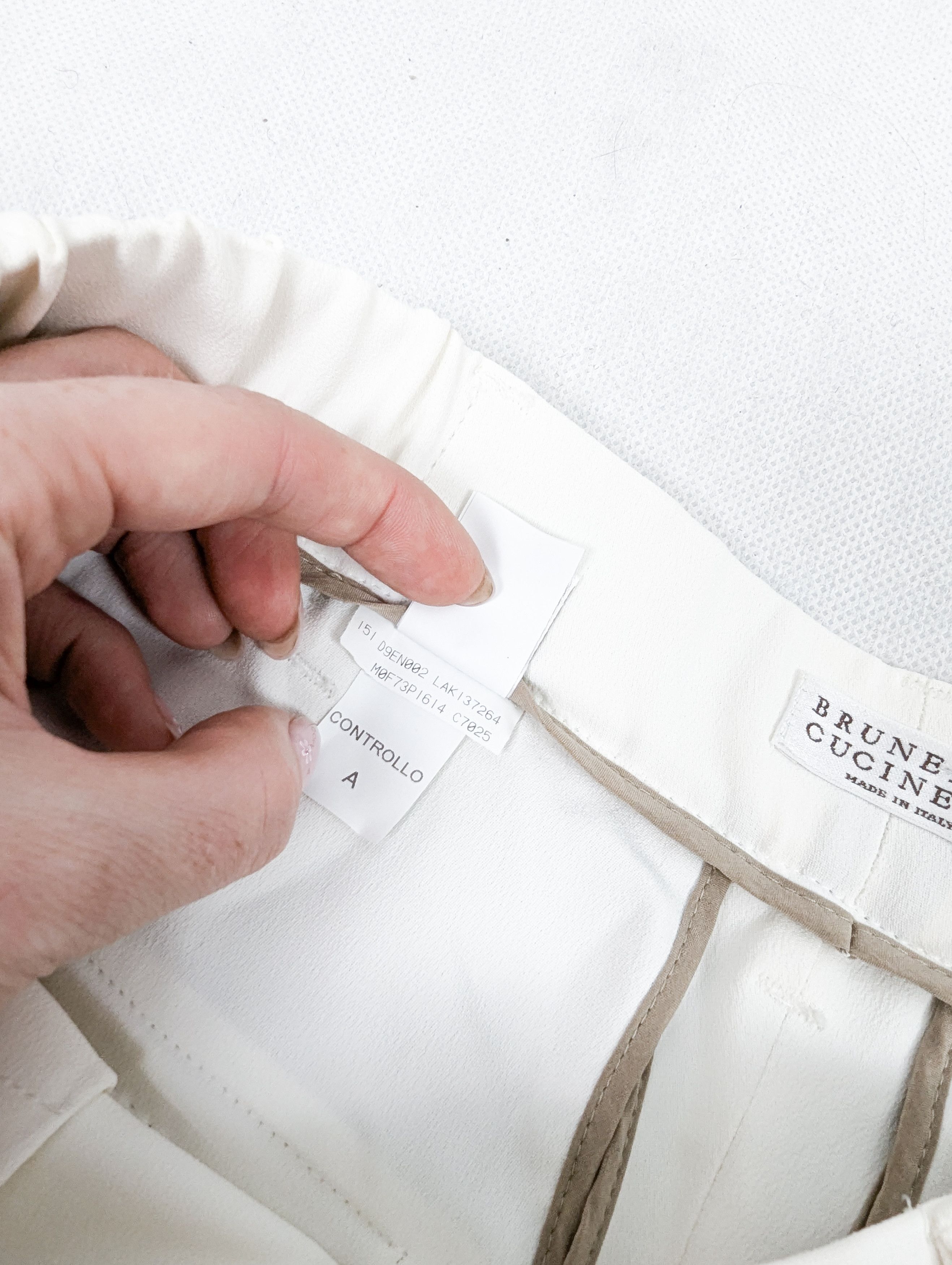 Brunello Cucinelli Brunello Cucinelli white trousers pants Size 26" / US 2 / IT 38 - 8 Thumbnail