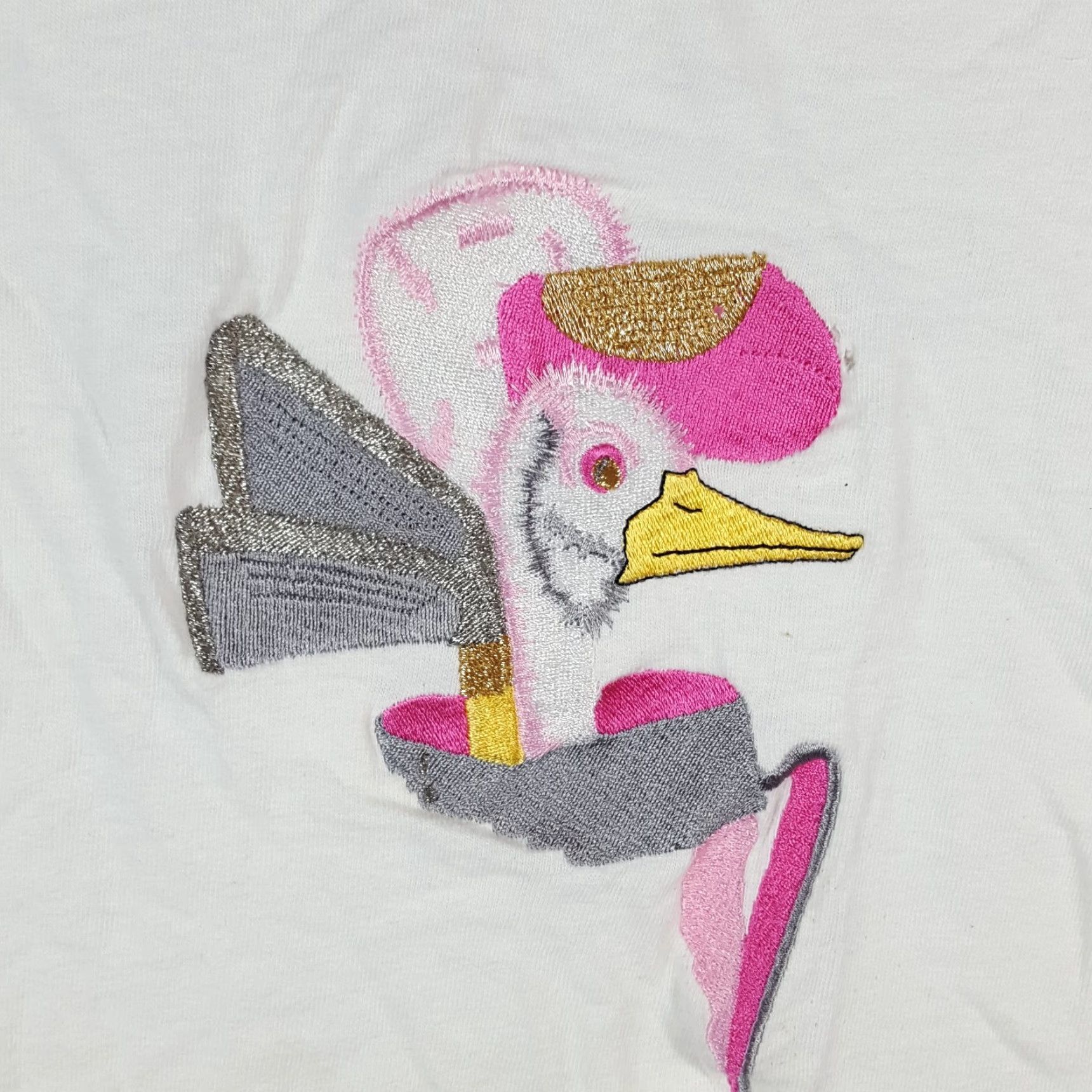 Pinko VINTAGE 90s Golf Duck T-Shirt Women Large Retro Preppy Cotton Short Sleeve Casual Size L / US 10 / IT 46 - 3 Thumbnail