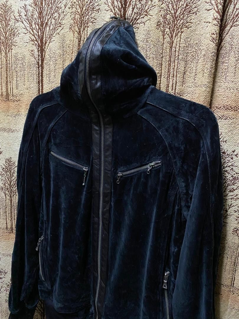 semanticdesign Velvet Jacket Semantic Design Gothic Leather Full Zipper Size US M / EU 48-50 / 2 - 5 Thumbnail