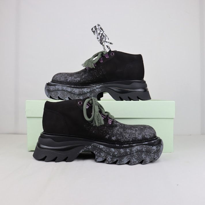 Off-White o1rshd1 Q:2 / Chuncky Sneakers Cow Nabuk in Black Grey Size US 8 / EU 41 - 1 Thumbnail