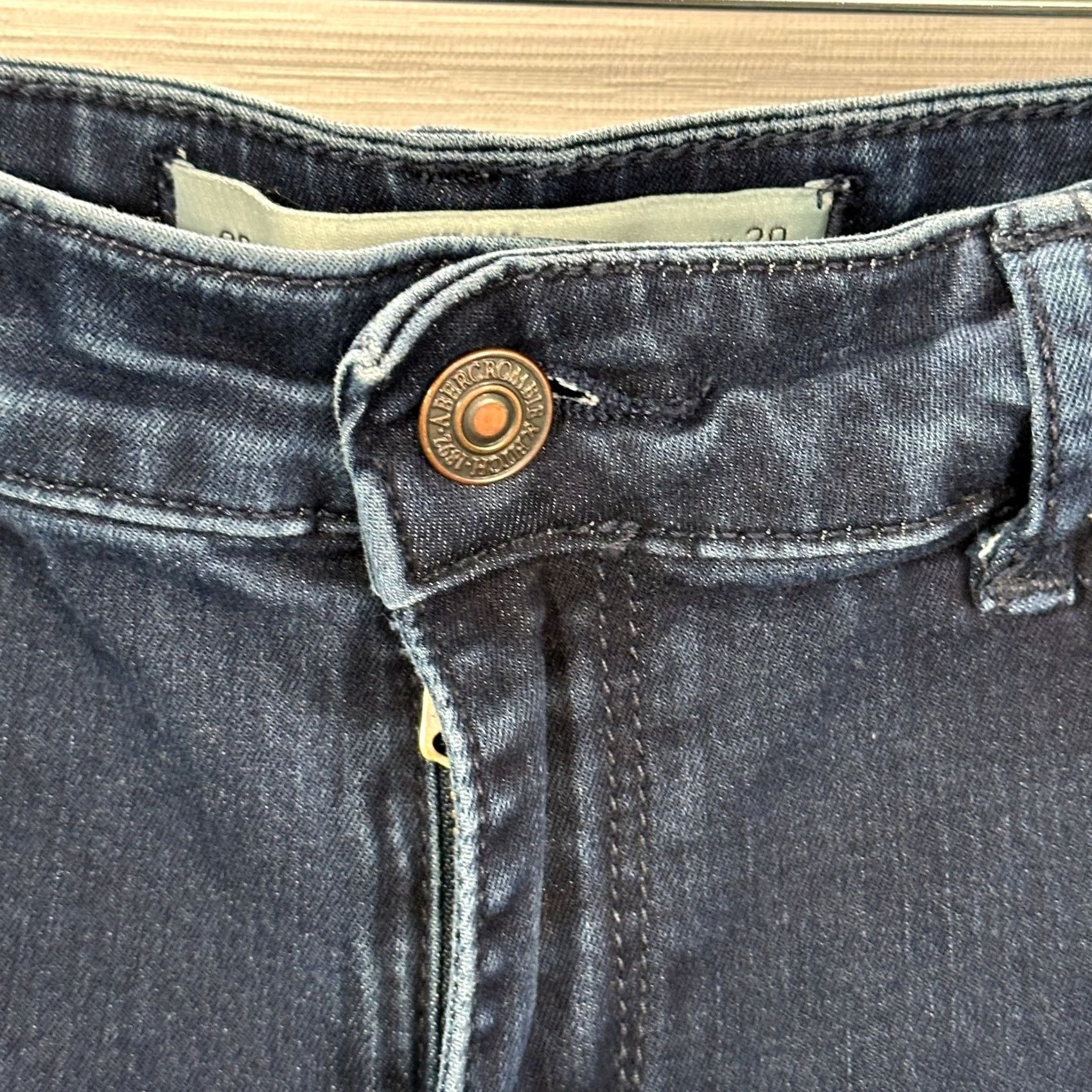 Abercrombie & Fitch Abercrombie & Fitch Jeans Womens 8 The A&F Jegging Cotton Stretch Pockets Dark Blue Denim Size 30" / US 8 / IT 44 - 4 Thumbnail