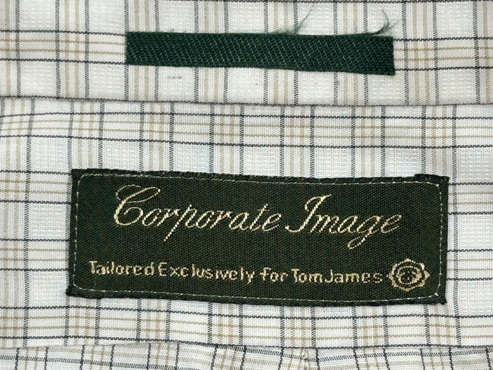 Other Corporate Image Tom James Check Tailored Oxford Brown Men XL Size US XL / EU 56 / 4 - 6 Thumbnail