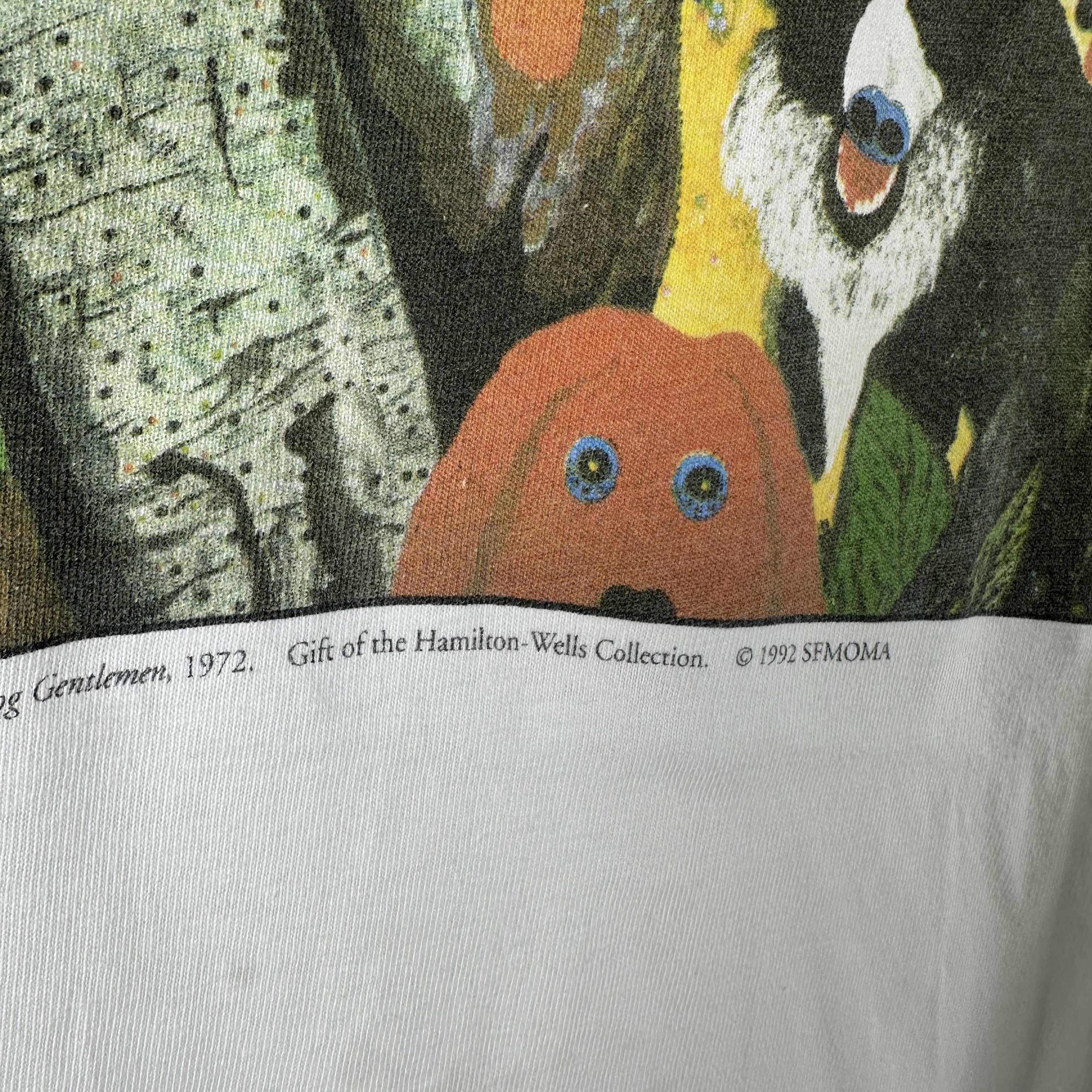 Vintage Roy De Forest Country Dog Gentlemen Modern Art Museum Tee Size US L / EU 52-54 / 3 - 6 Thumbnail