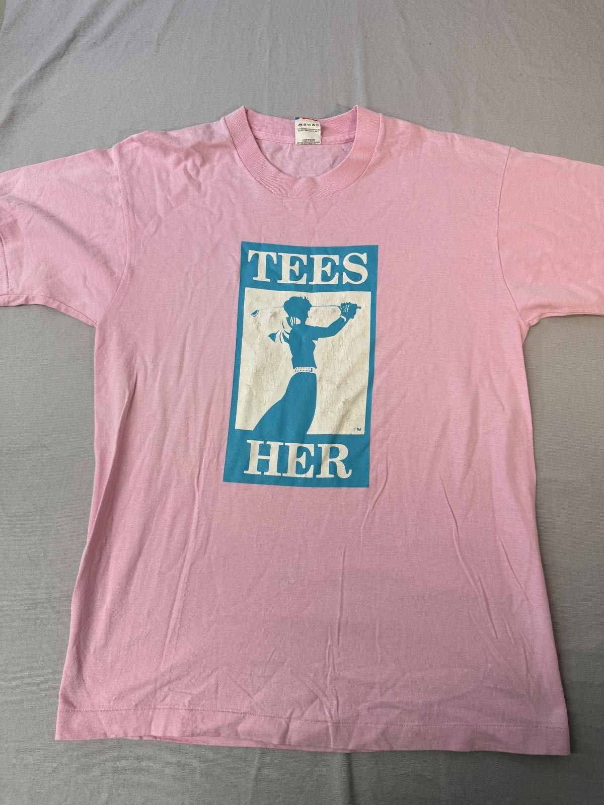 Fruit Of The Loom VTG Women's Golf T-shirt - Tees Her Golf Swing Tee - L Size US L / EU 52-54 / 3 - 1 Thumbnail
